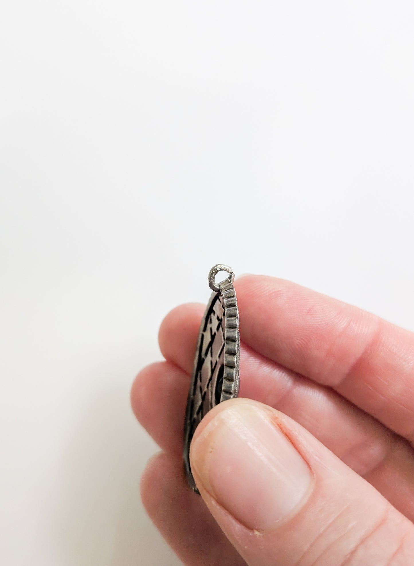 Vintage German Sterling Silver and Marchasite Pendant