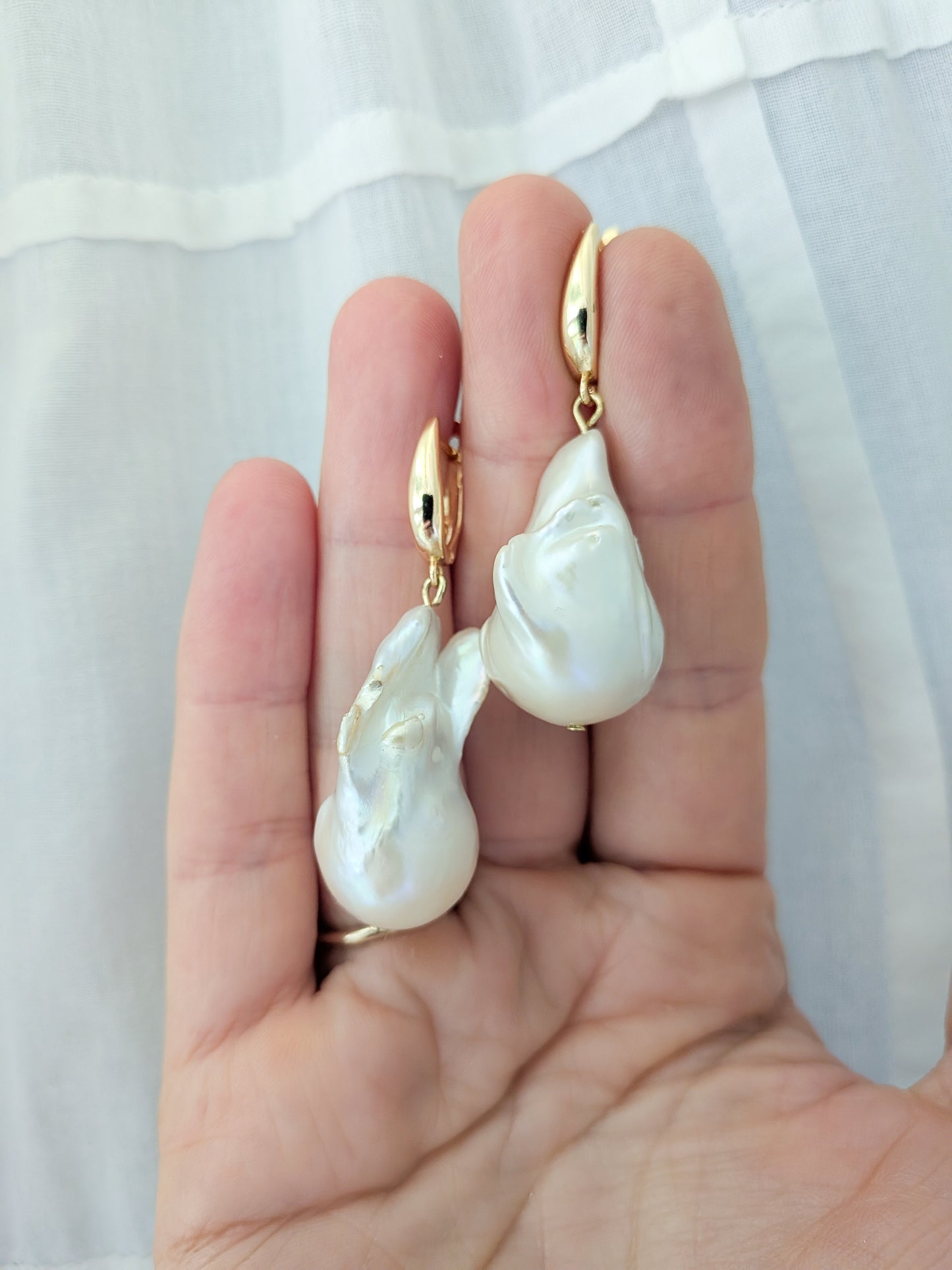 Baroque Pearl Drop Earrings