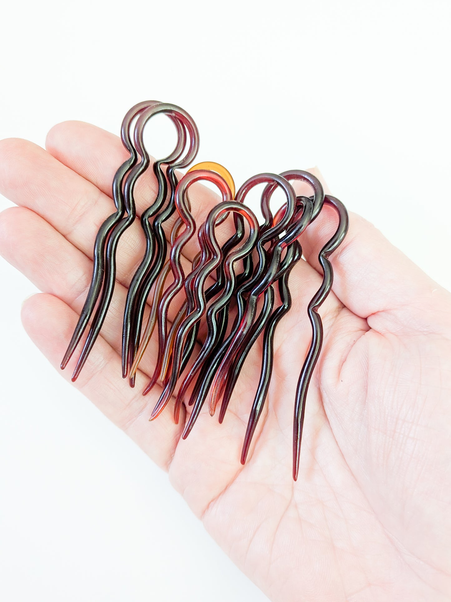 Vintage 1940s Celluloid Hairpins