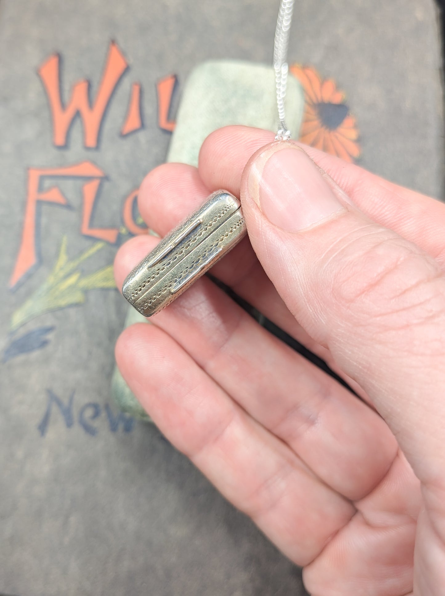 Georgian Sterling Silver Vinaigrette Pendant