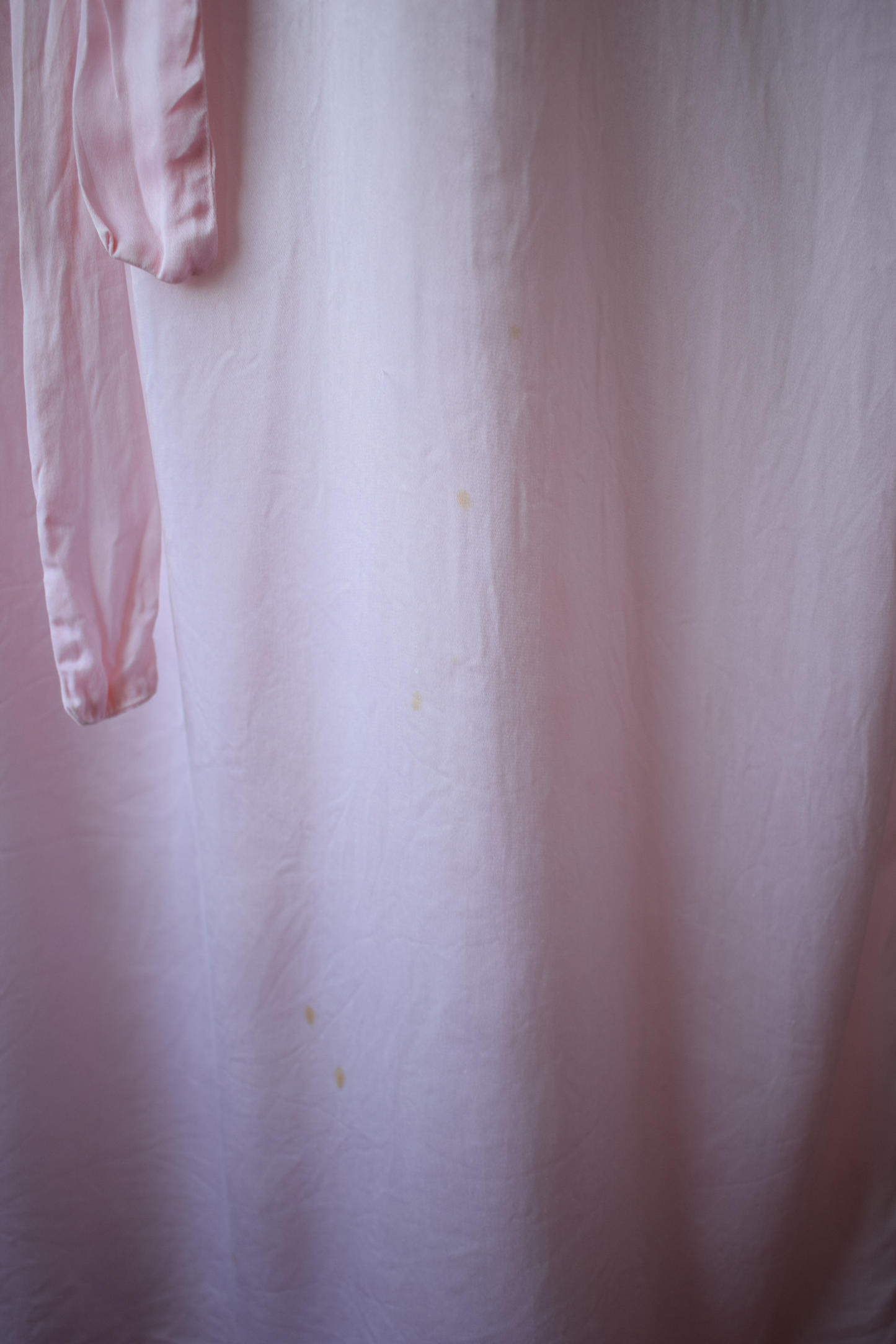 1940s  Soft Pink Rayon Nightgown | XXL