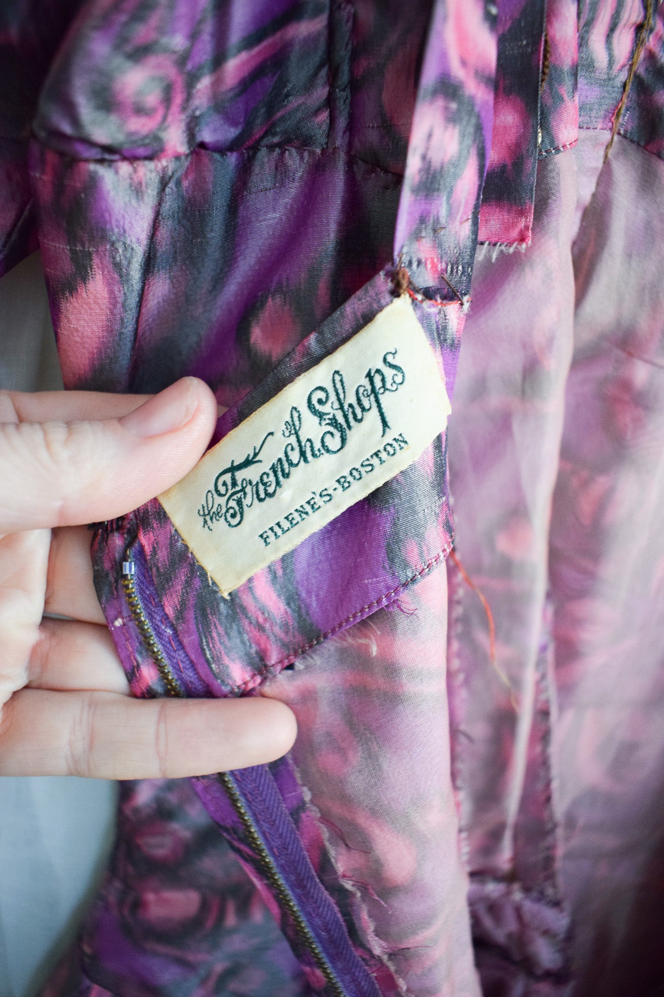 1960s Silk Taffeta Party Dress by Elis Porter | S