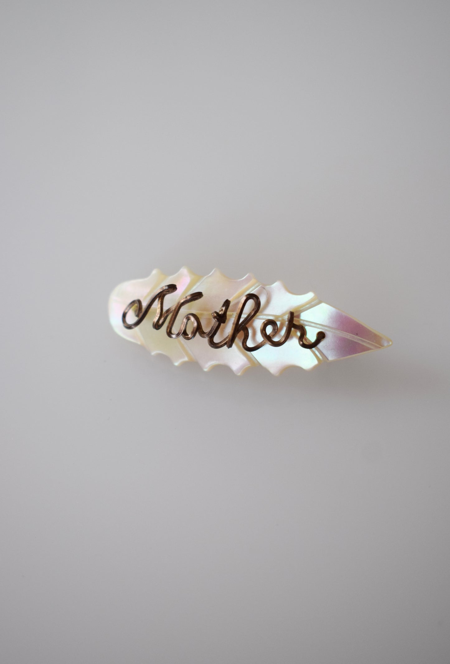 1940s/50s Mother of Pearl "Mother" Pin