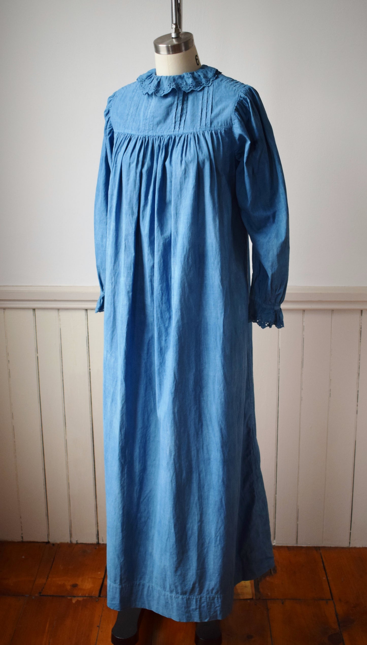 Indigo Dyed Antique Dress | XS/S