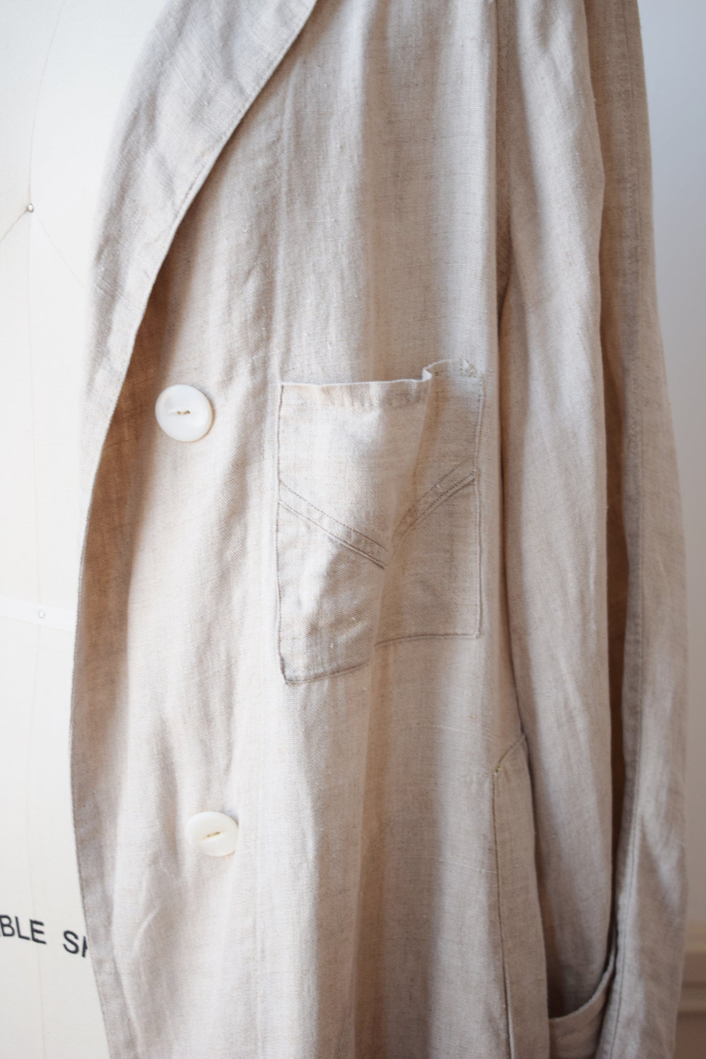Antique Linen Duster | M/L