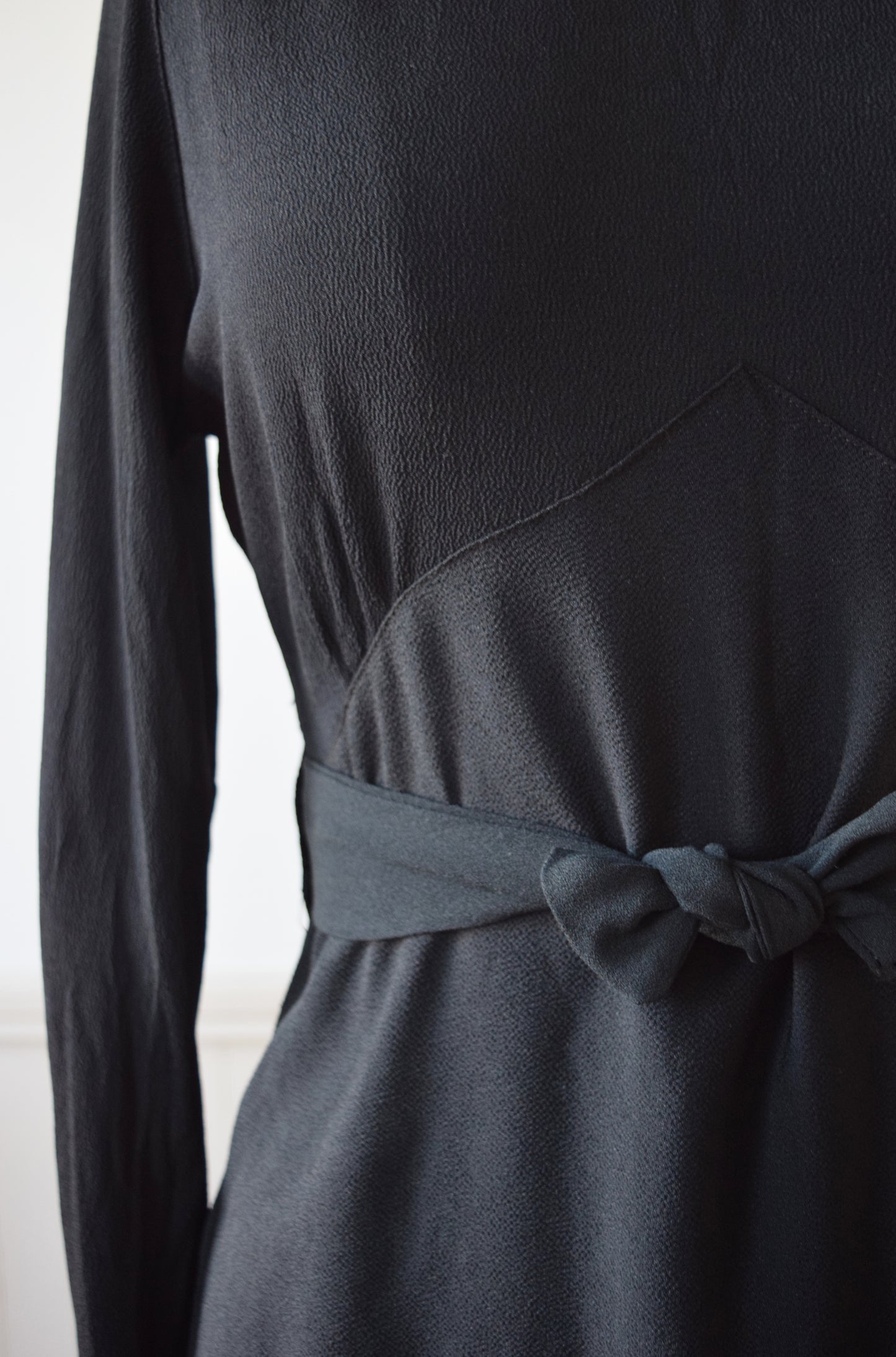 1930s Sequin Trimmed Rayon Blouse | S/M