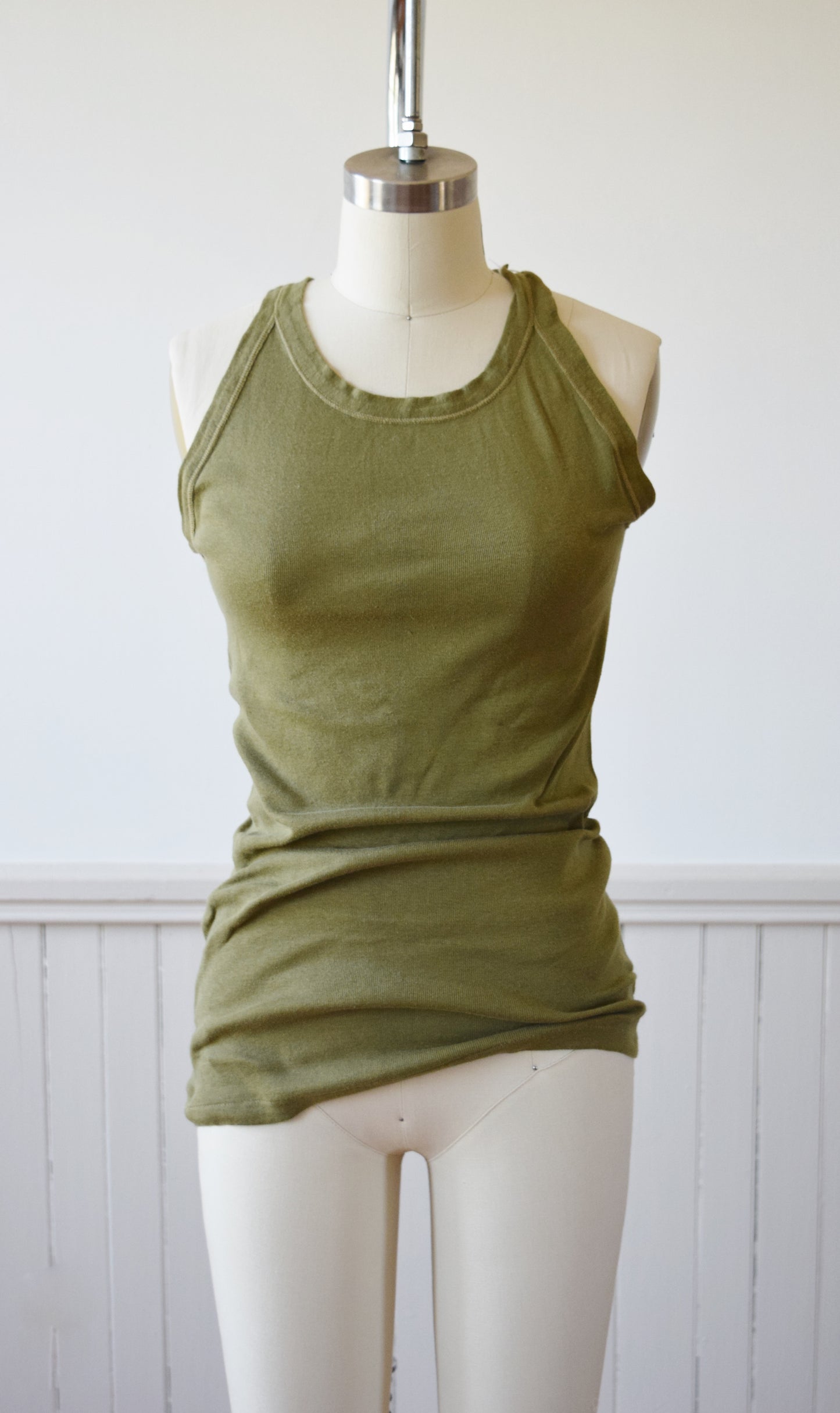 Army Issue Rib Knit Tank | 1940s | 1 | XS/S