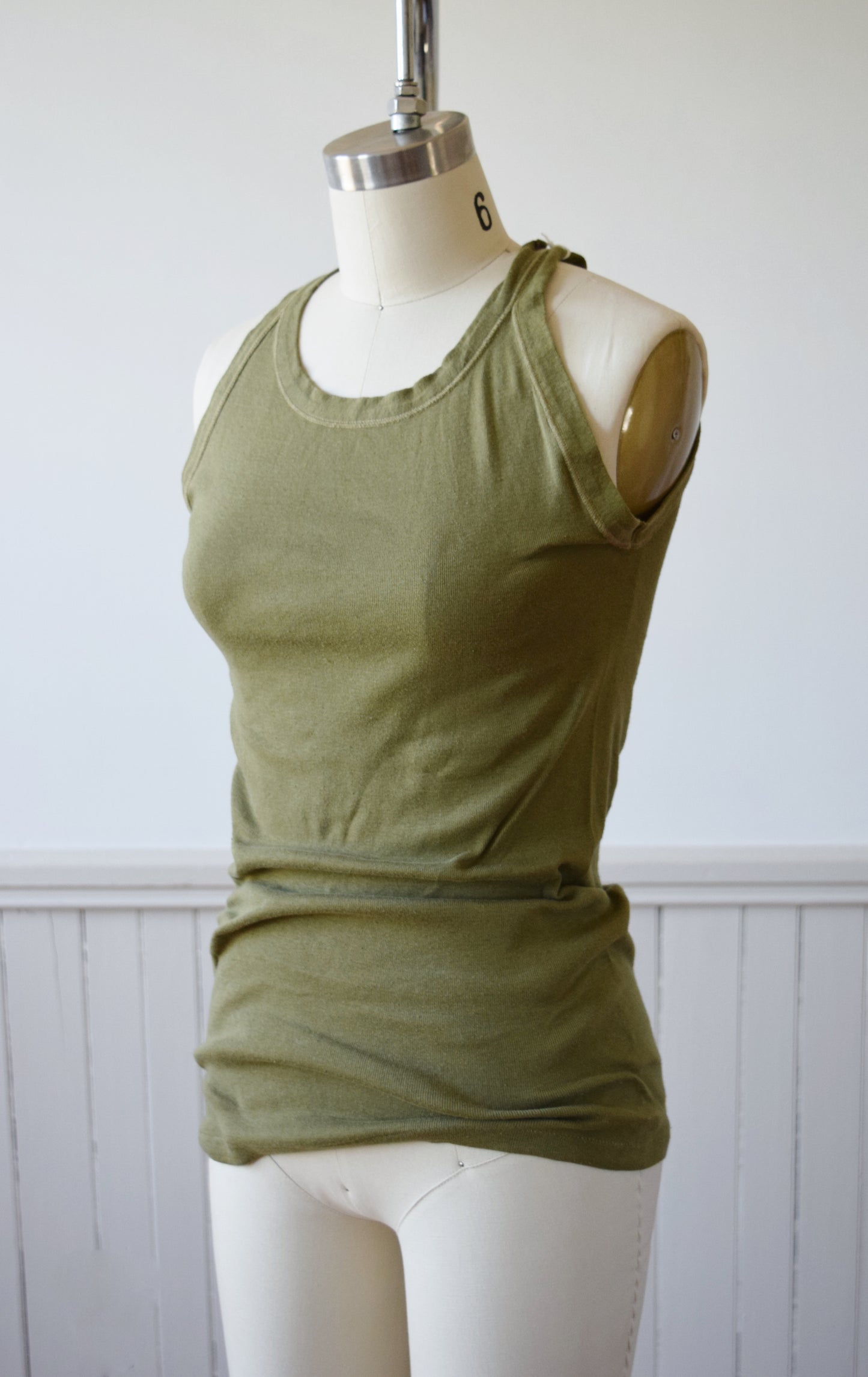 Army Issue Rib Knit Tank | 1940s | 1 | XS/S