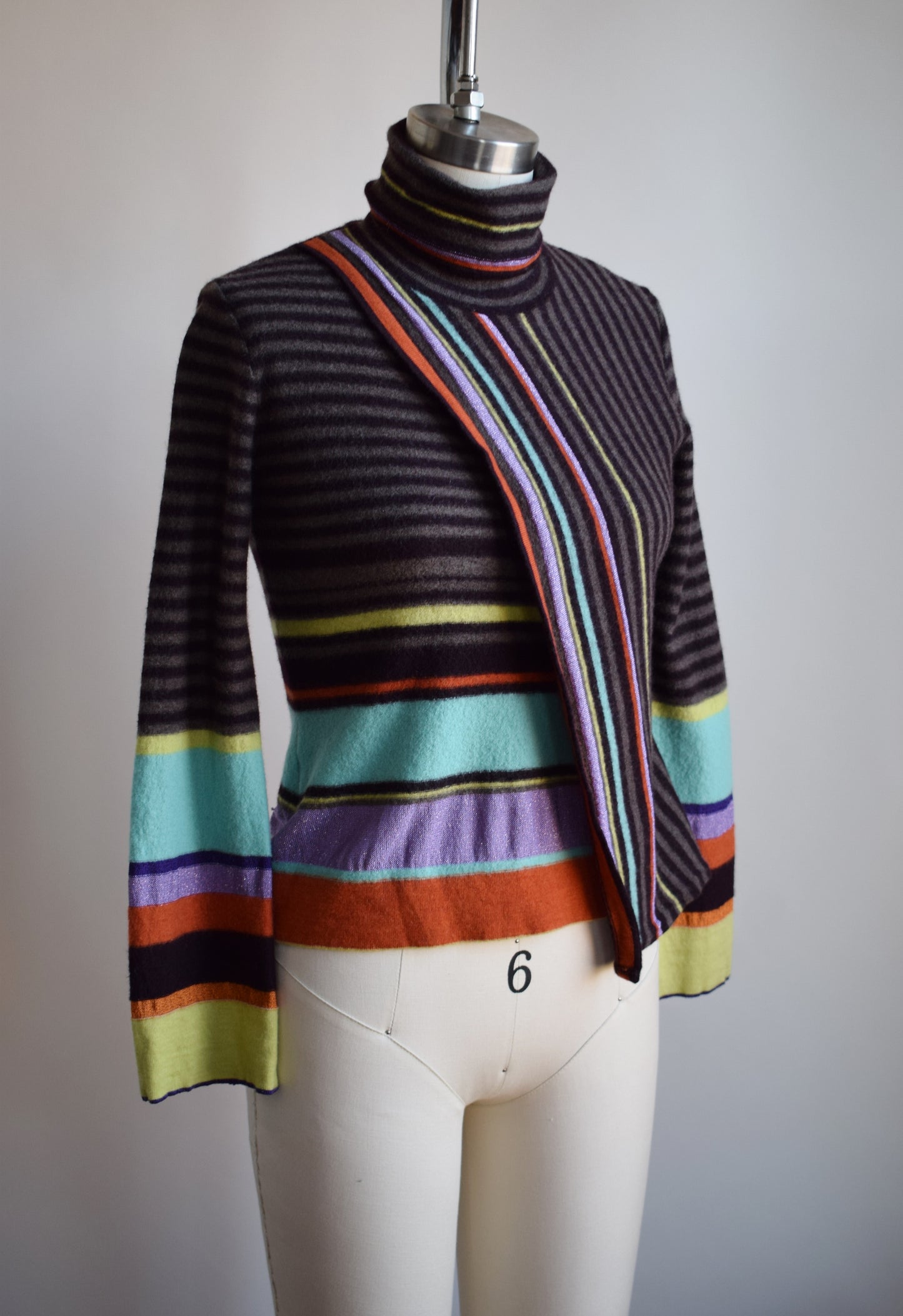 Vintage Kenzo Striped Knit Top | XS