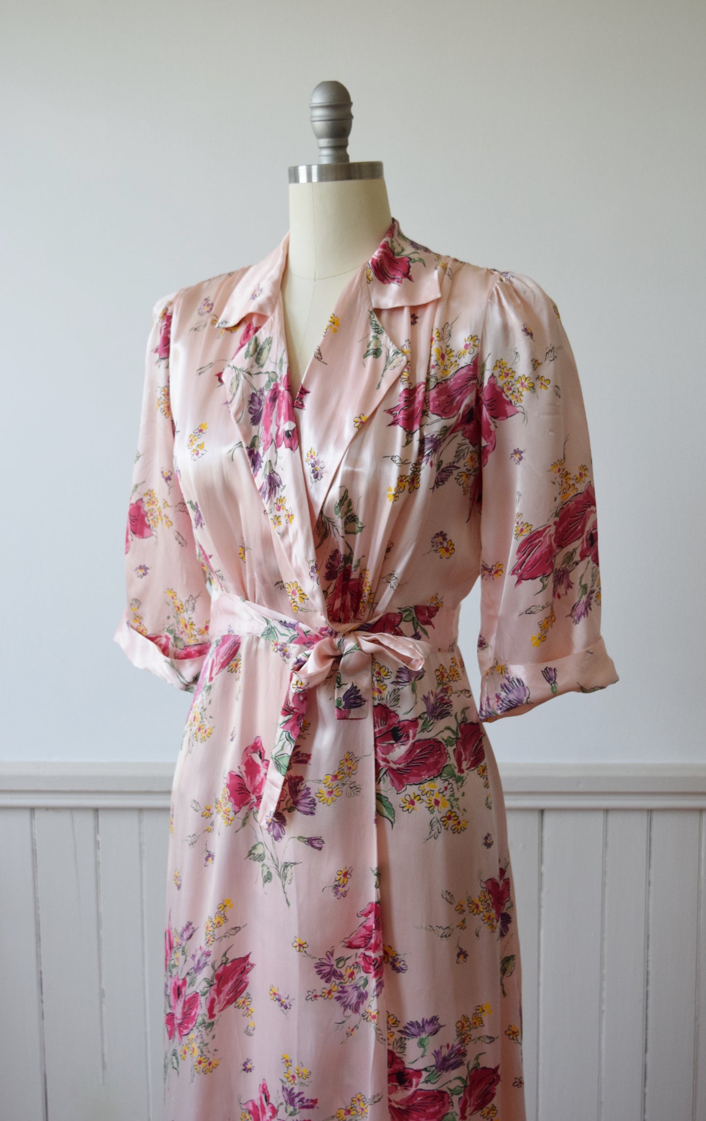 Floral Wrap Dressing Gown | 1940s | M