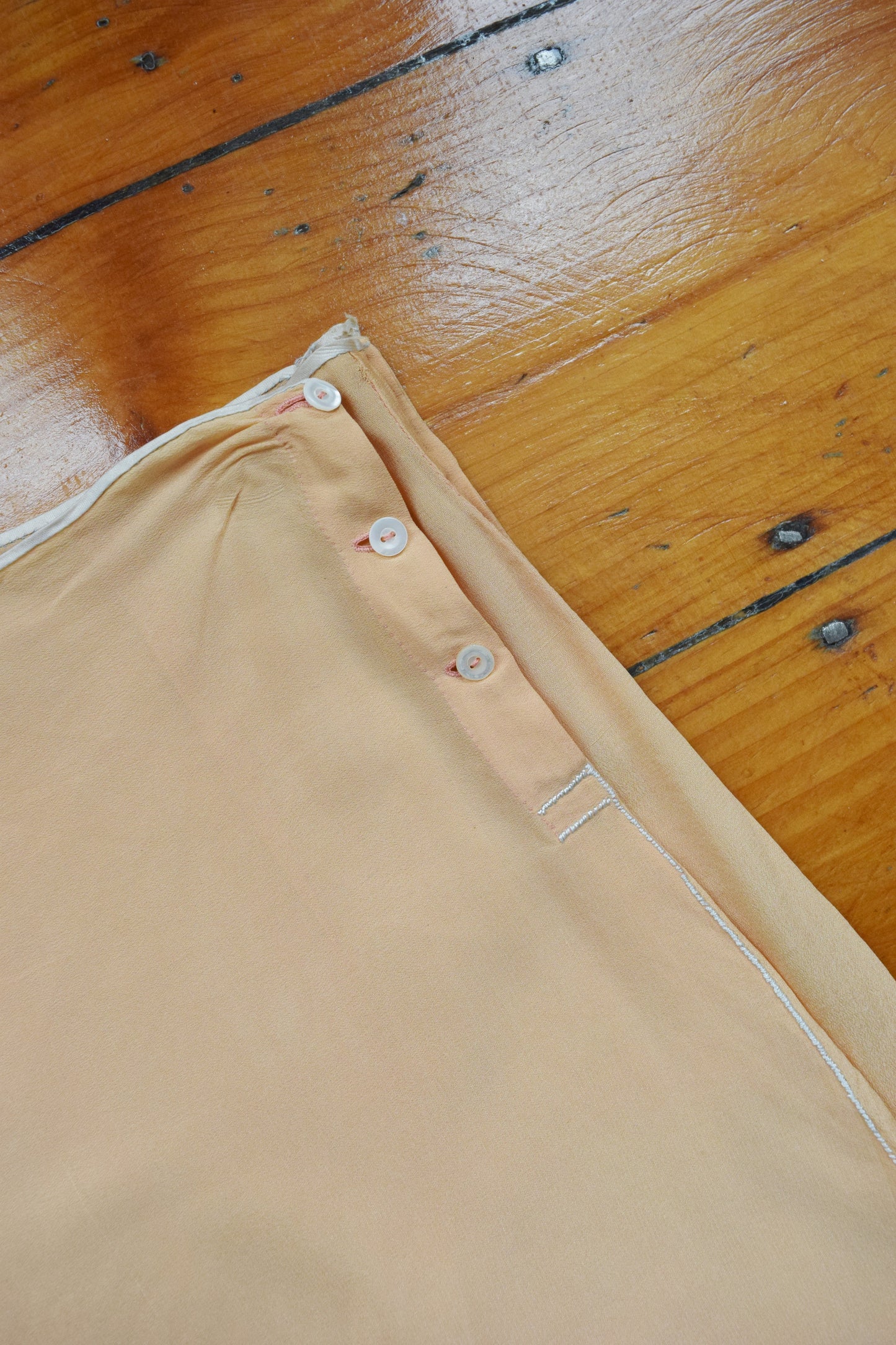 1920s Hand Sewn Silk Tap Pants | Shorts | L