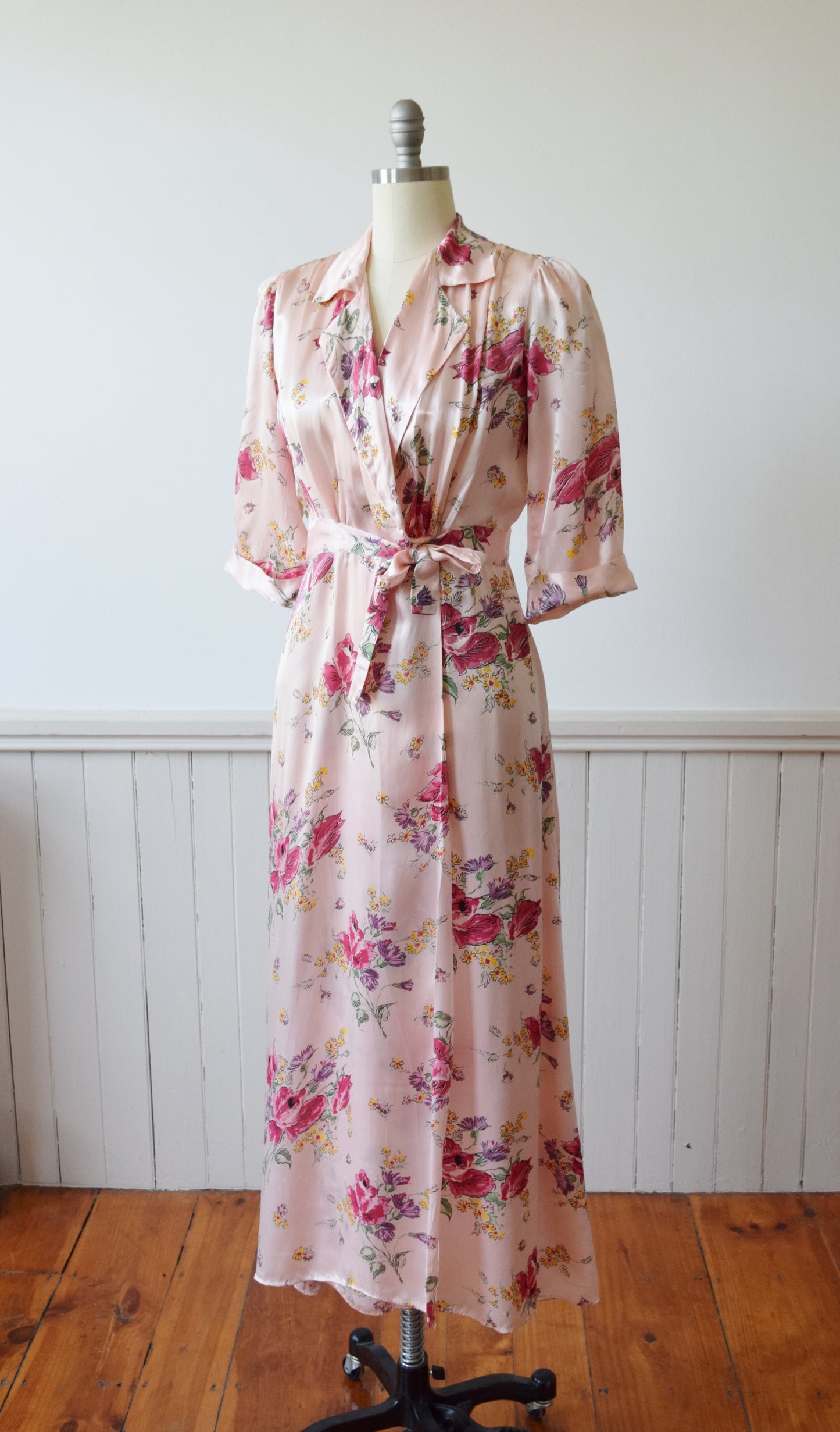 Floral Wrap Dressing Gown | 1940s | M