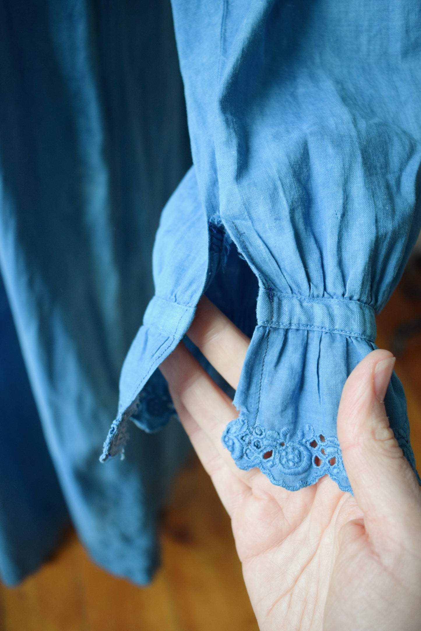 Indigo Dyed Antique Dress | XS/S