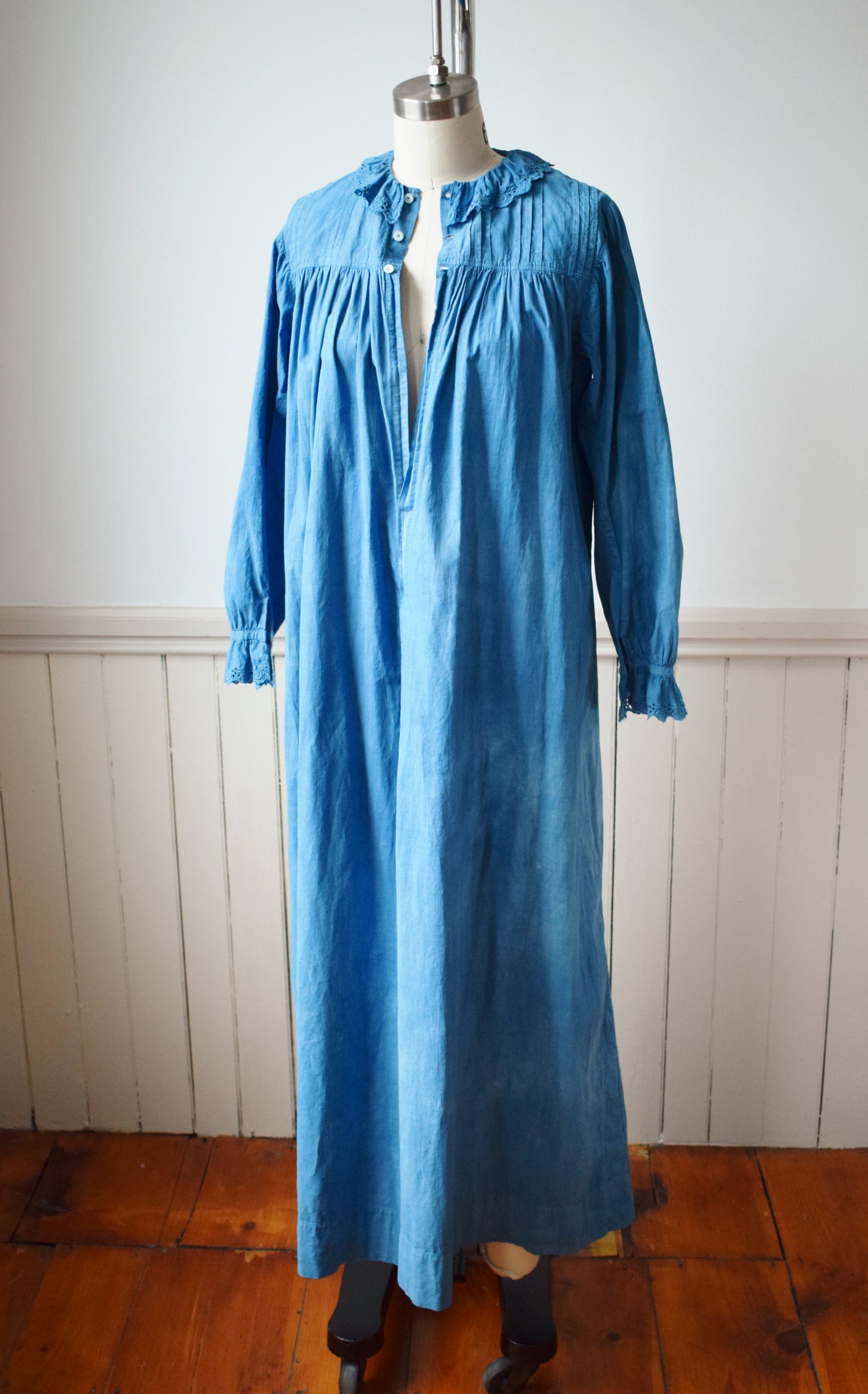 Indigo Dyed Antique Dress | XS/S