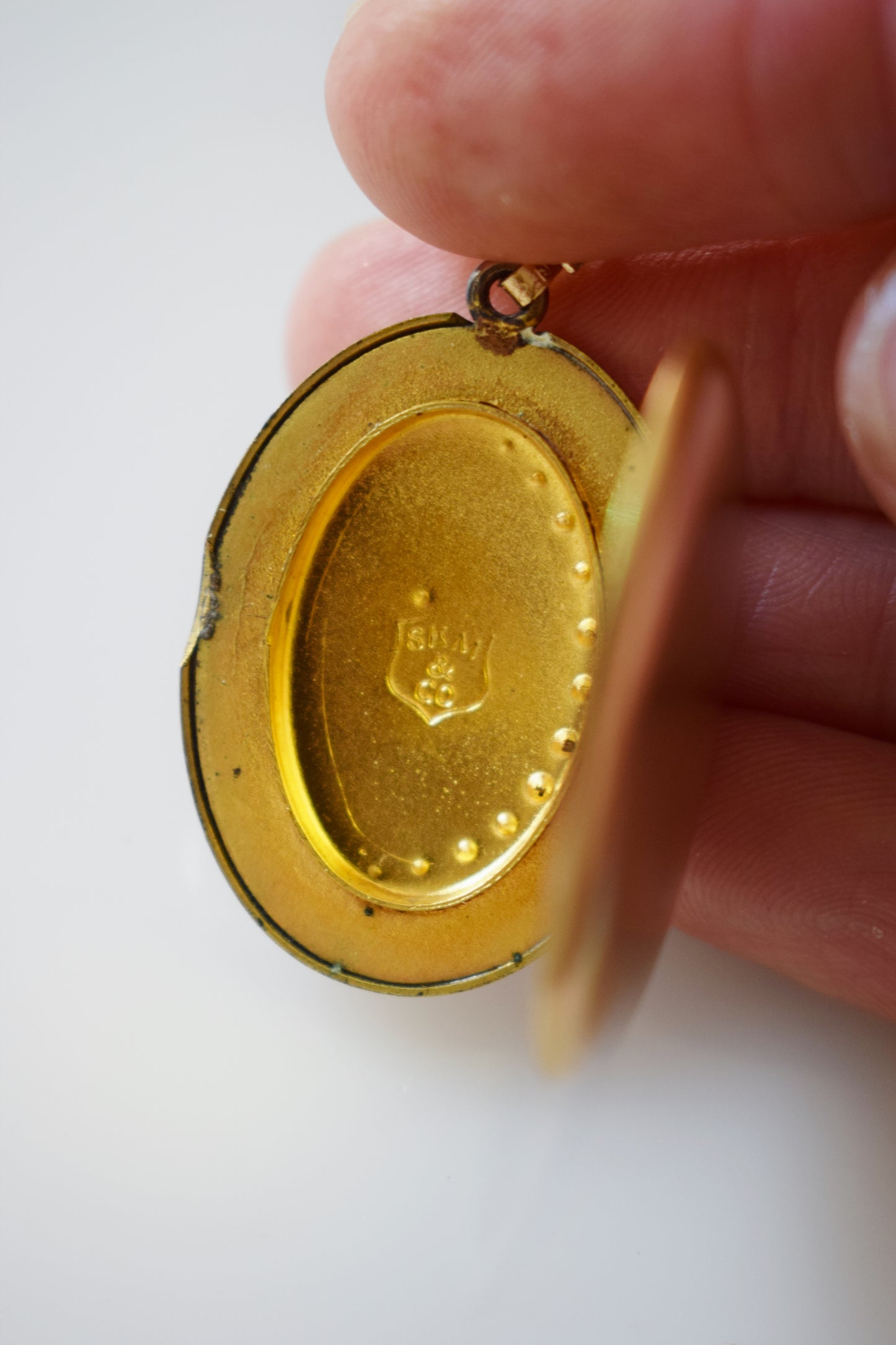 Antique Lady in the Moon Locket