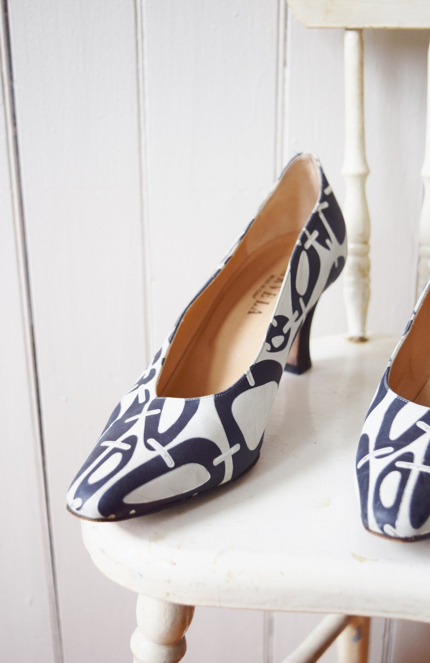 1980s Italian Leather Heels | EU 39.5 | US 8.5