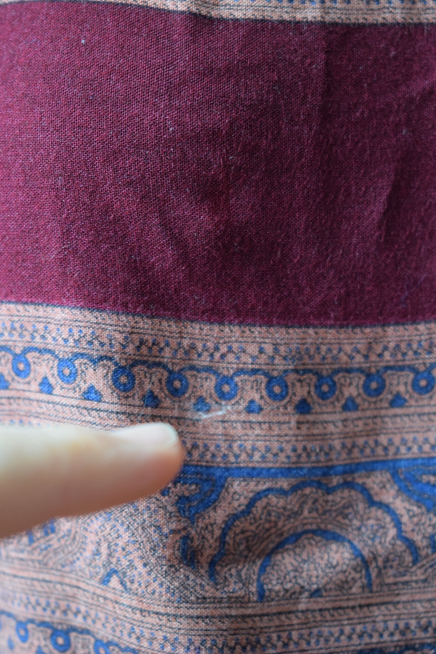 Paisley Stripe Rayon Top | S