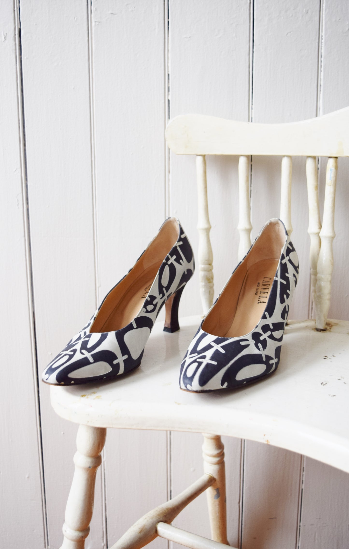 1980s Italian Leather Heels | EU 39.5 | US 8.5