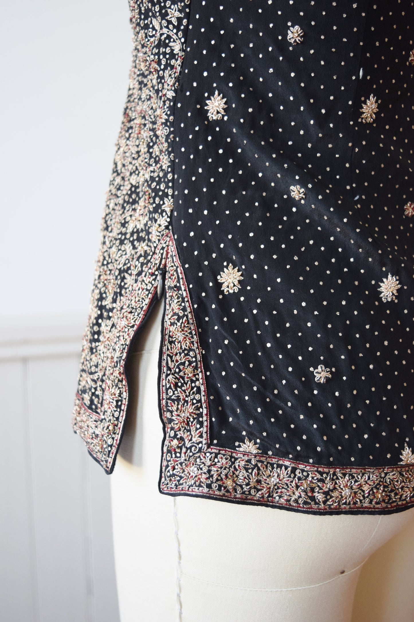 Ritu Kumar Gold Embroidered Blouse | XS/S