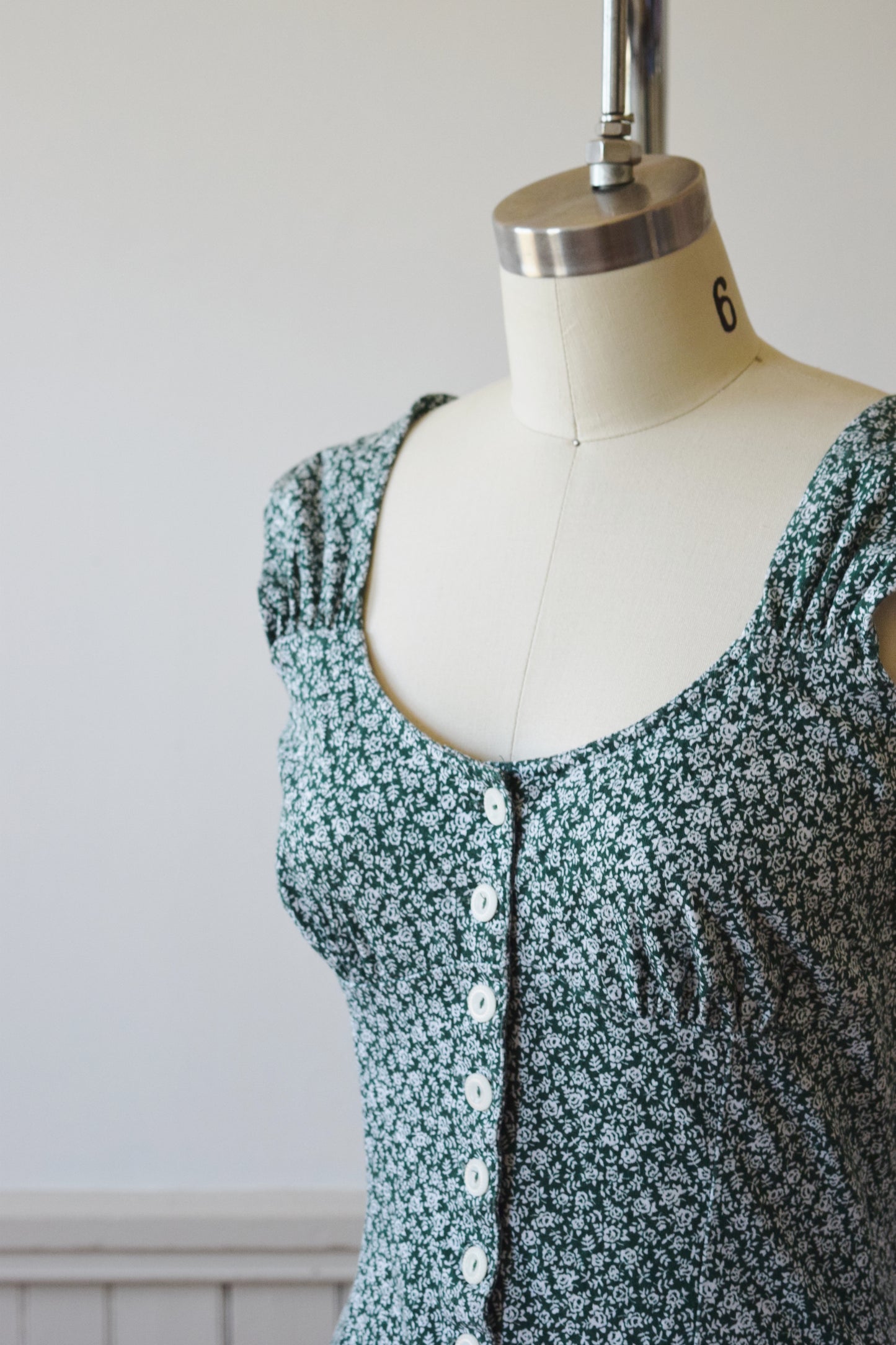 1940s-Inspired Jersey Knit Romper | 1990s | S/M