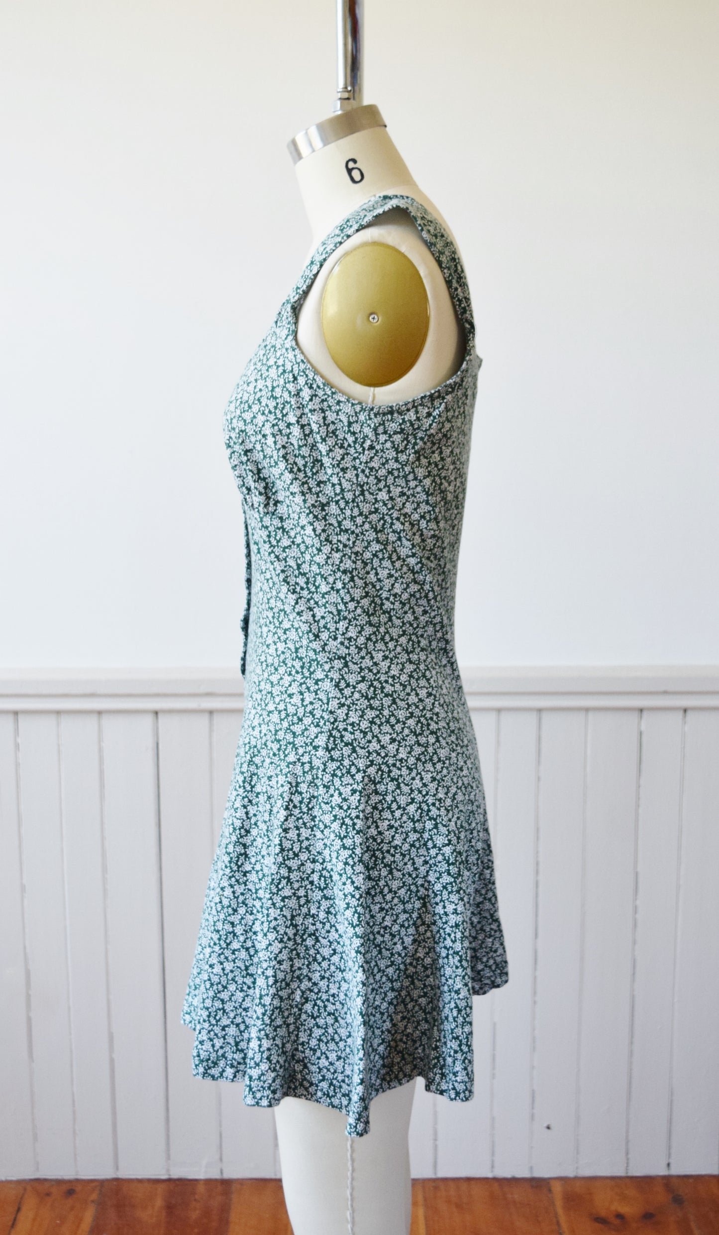 1940s-Inspired Jersey Knit Romper | 1990s | S/M