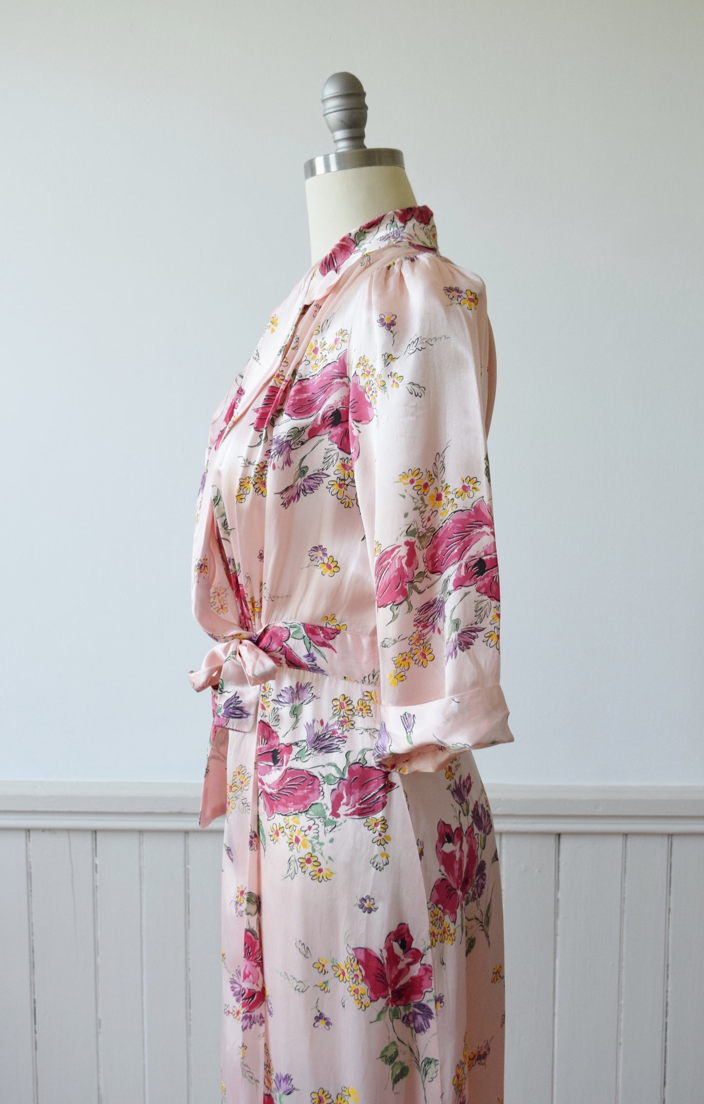 Floral Wrap Dressing Gown | 1940s | M