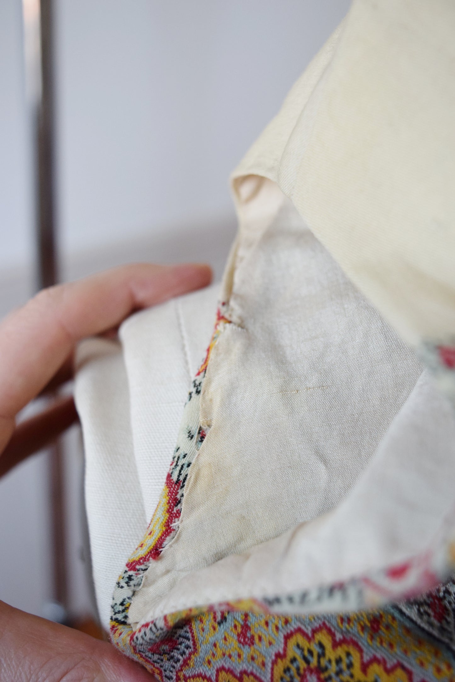 1960s Dress Set Sewn from Antique Kashmir Paisley Shawl | XS/S