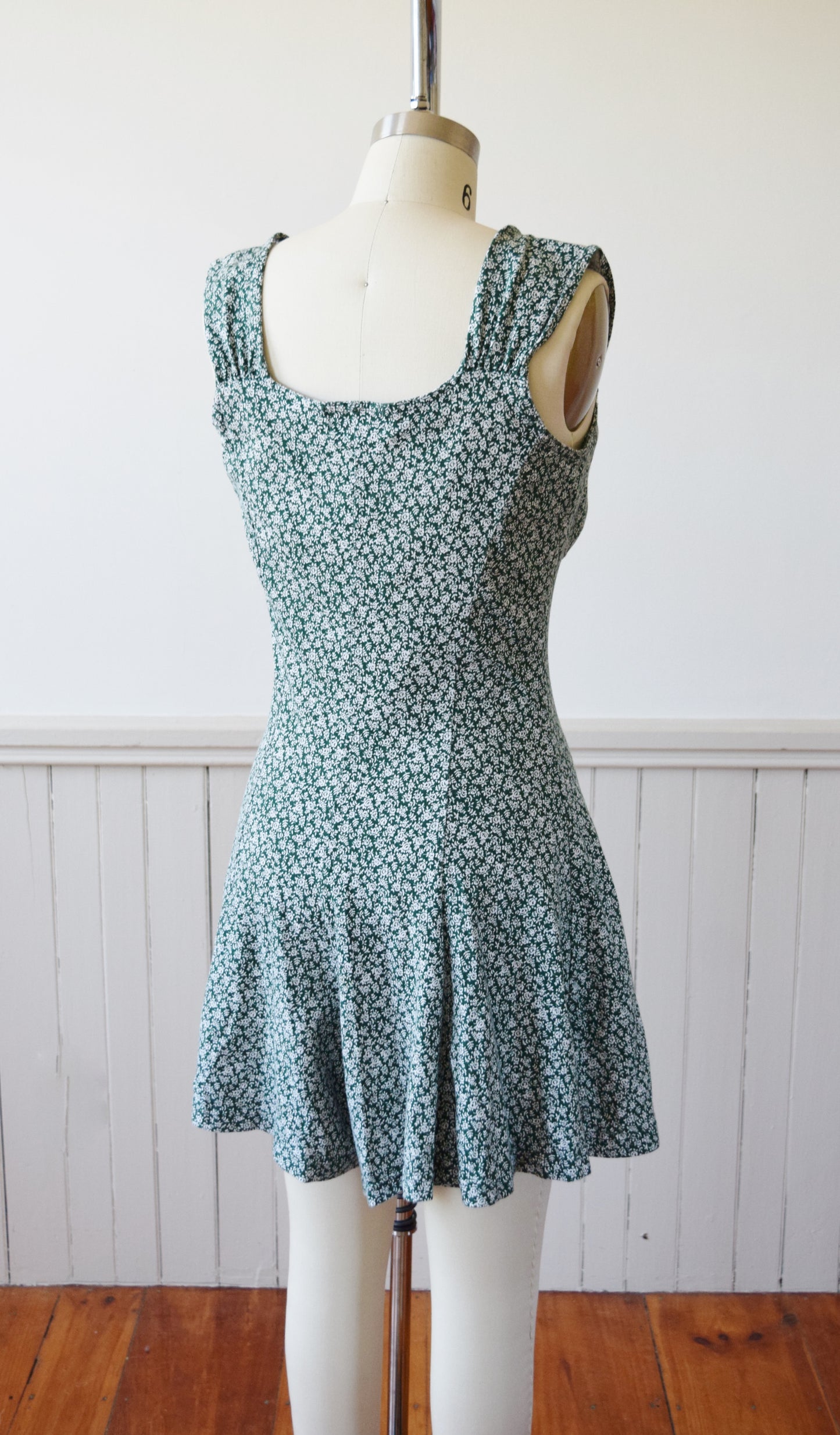 1940s-Inspired Jersey Knit Romper | 1990s | S/M