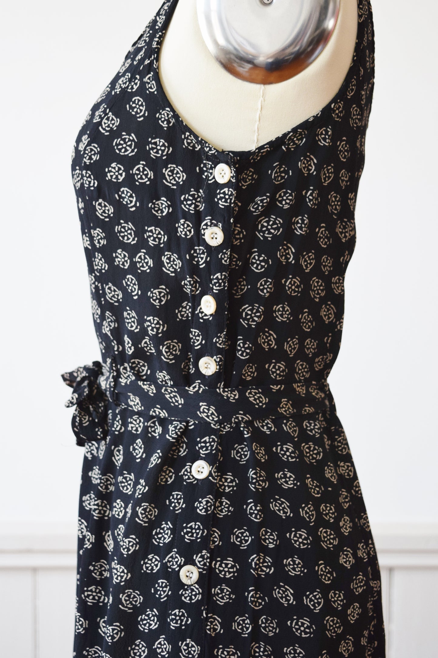 Vintage Rayon Summer Sun Dress | M