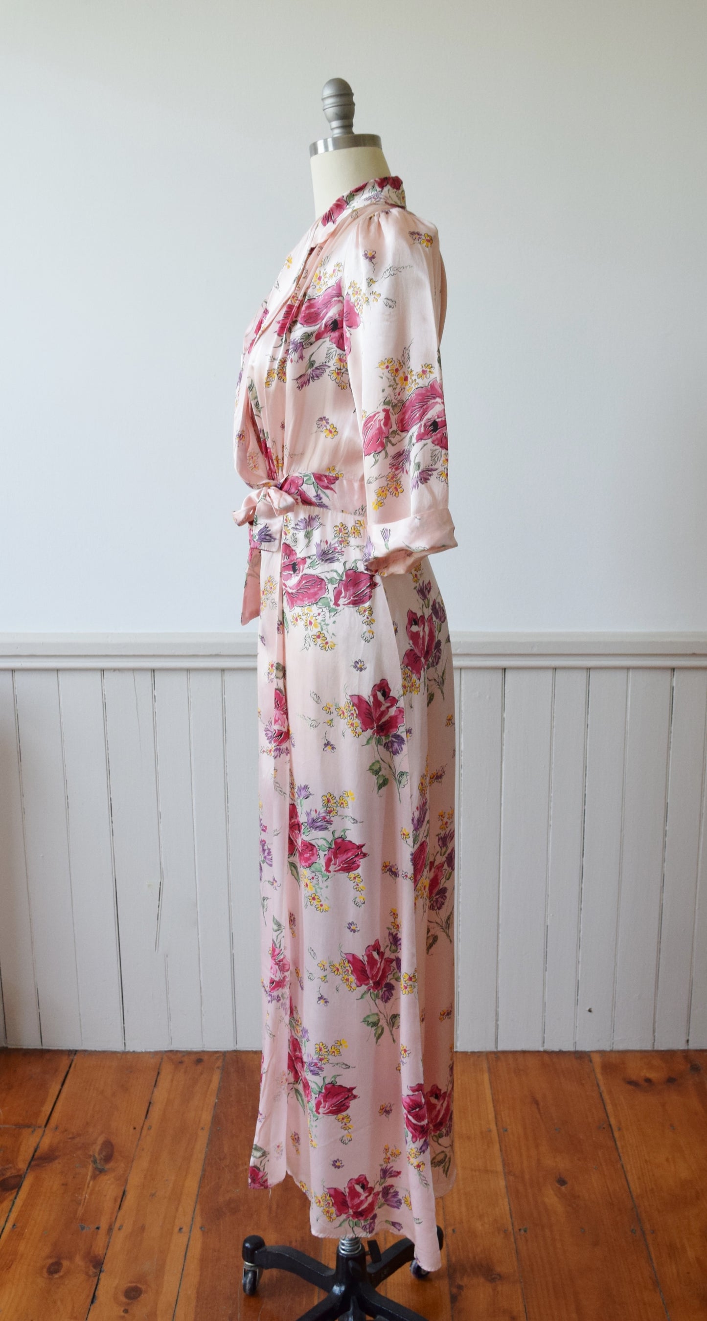 Floral Wrap Dressing Gown | 1940s | M