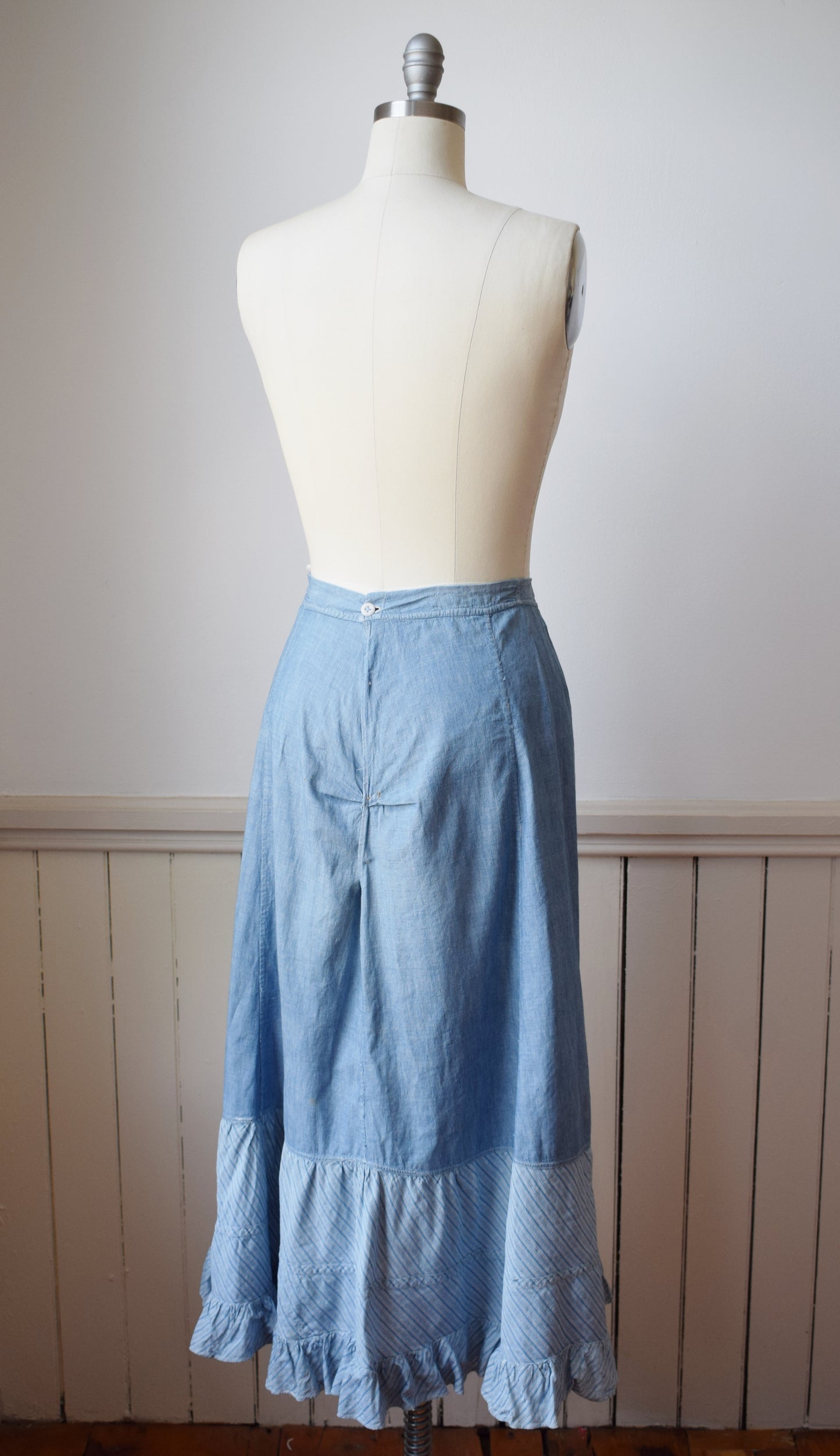 Antique Chambray Petticoat | S/M