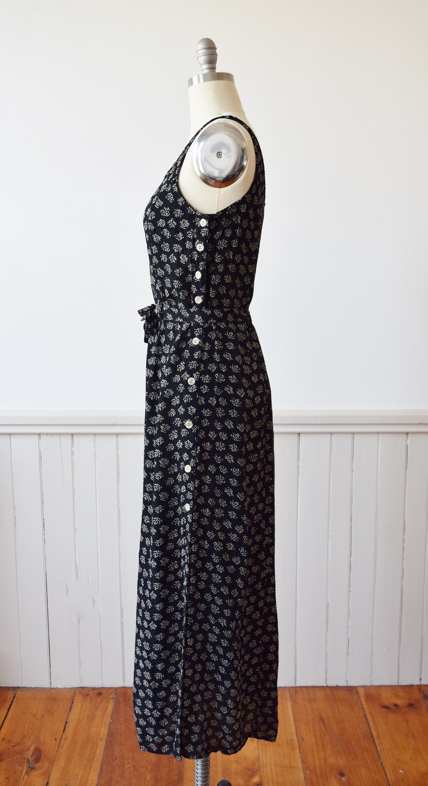 Vintage Rayon Summer Sun Dress | M