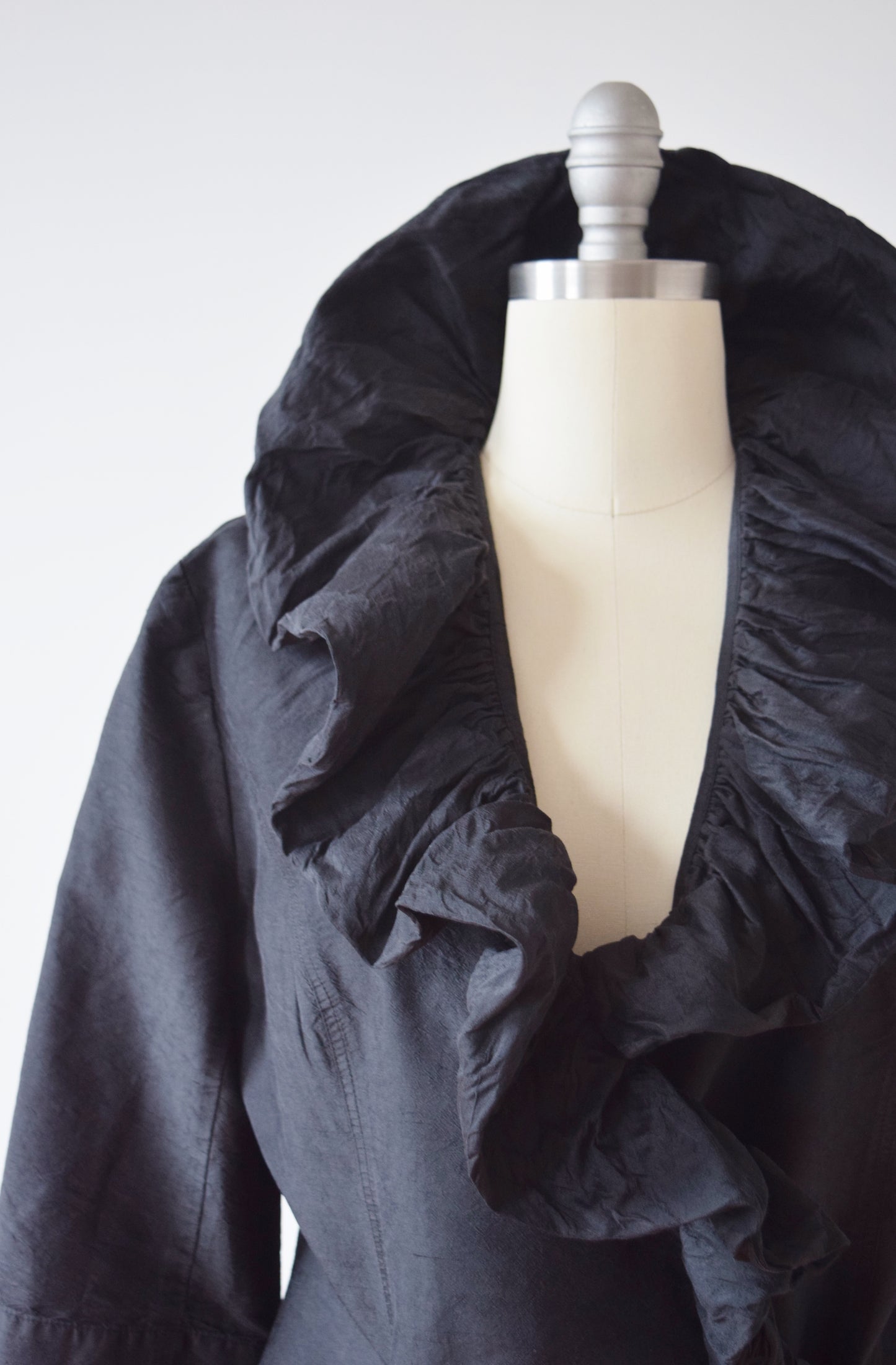 Silk Ruffle Wrap Top by Mary Ann Restivo | L