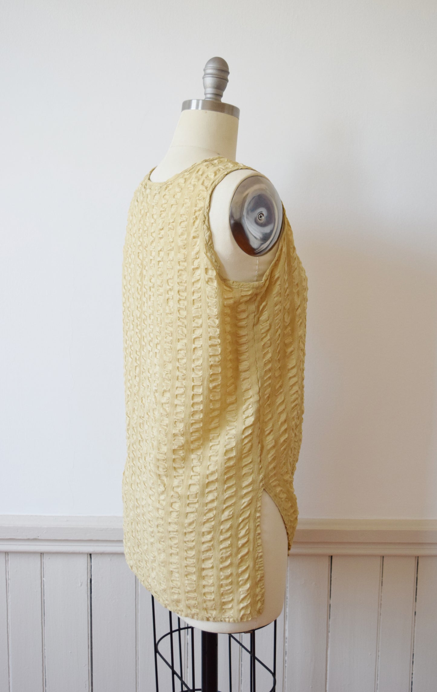 Vintage Flaxen Silk Tunic Tank