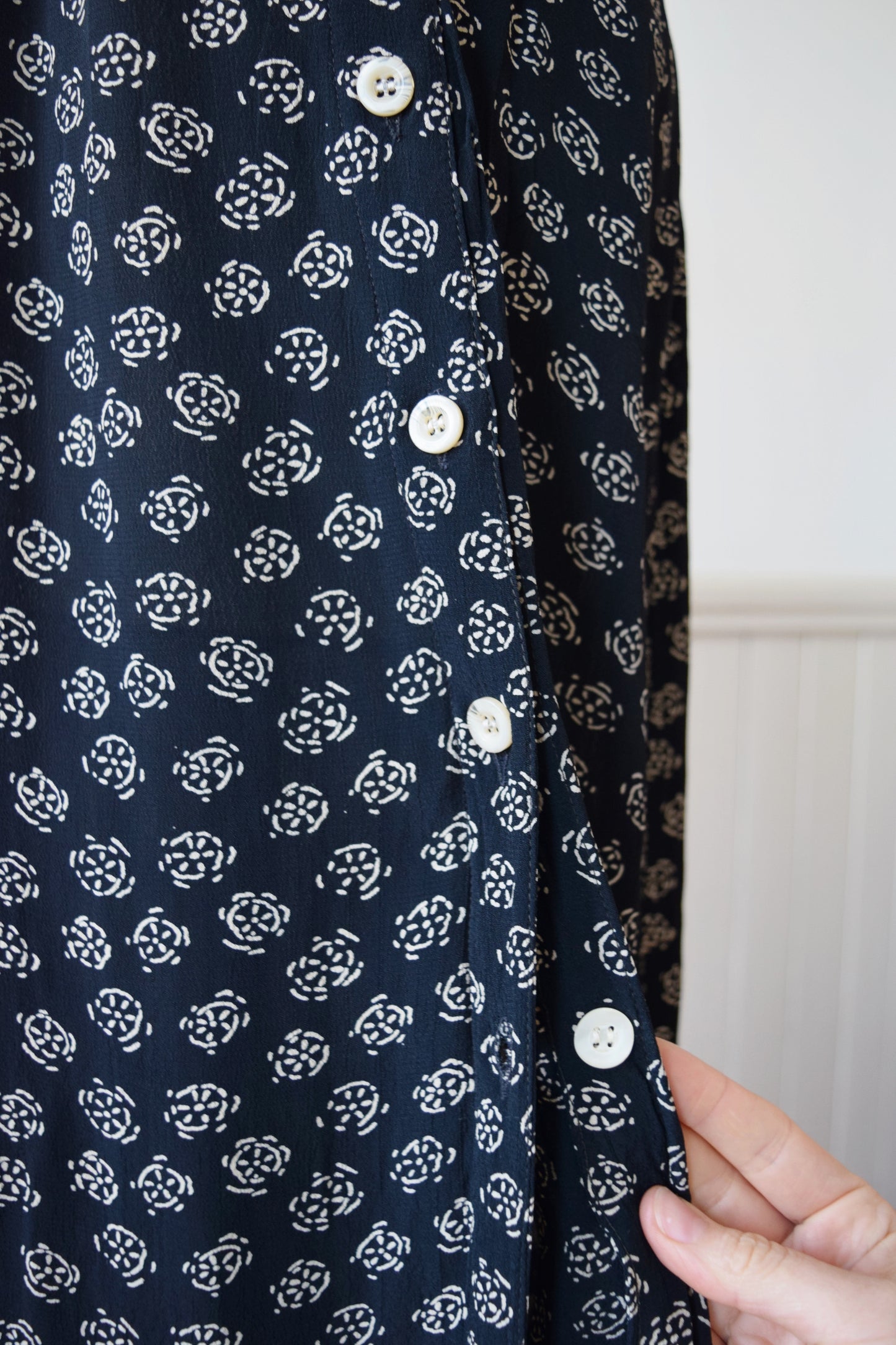 Vintage Rayon Summer Sun Dress | M