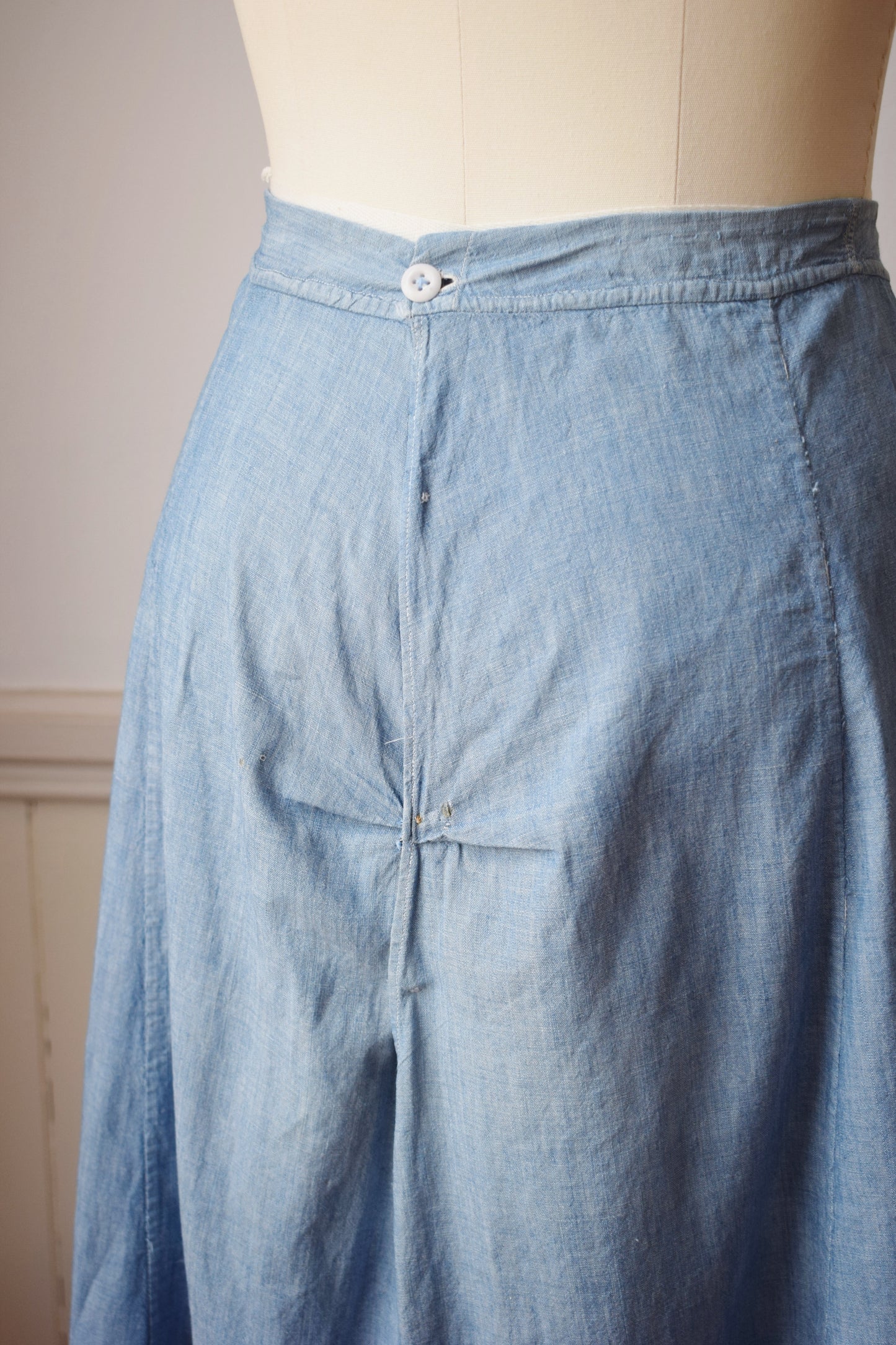 Antique Chambray Petticoat | S/M