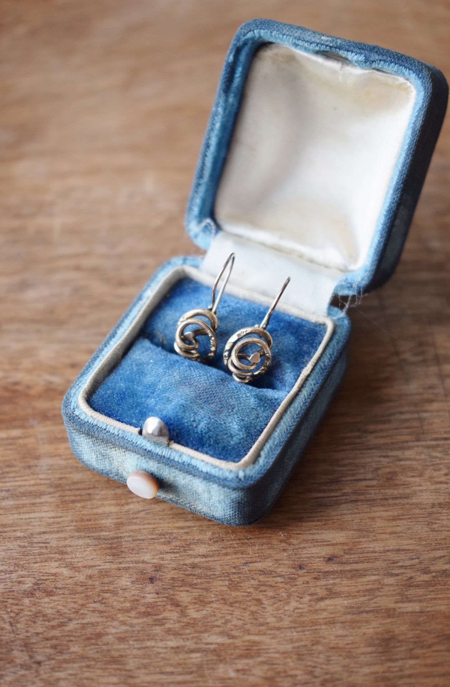 Antique Petite Gold-fill Victorian Love Knot Earrings