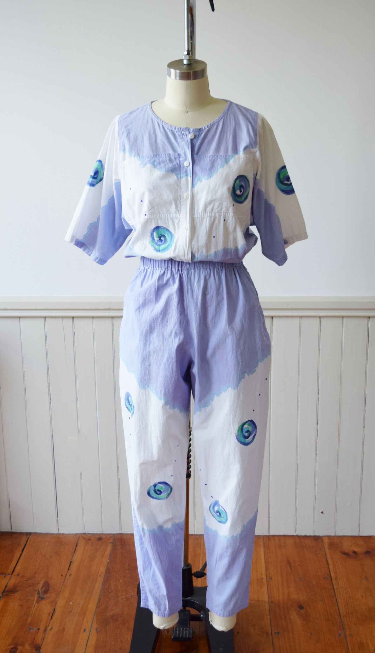 Hand Painted Play/Jumpsuit by Play Alegre | 1980s | S