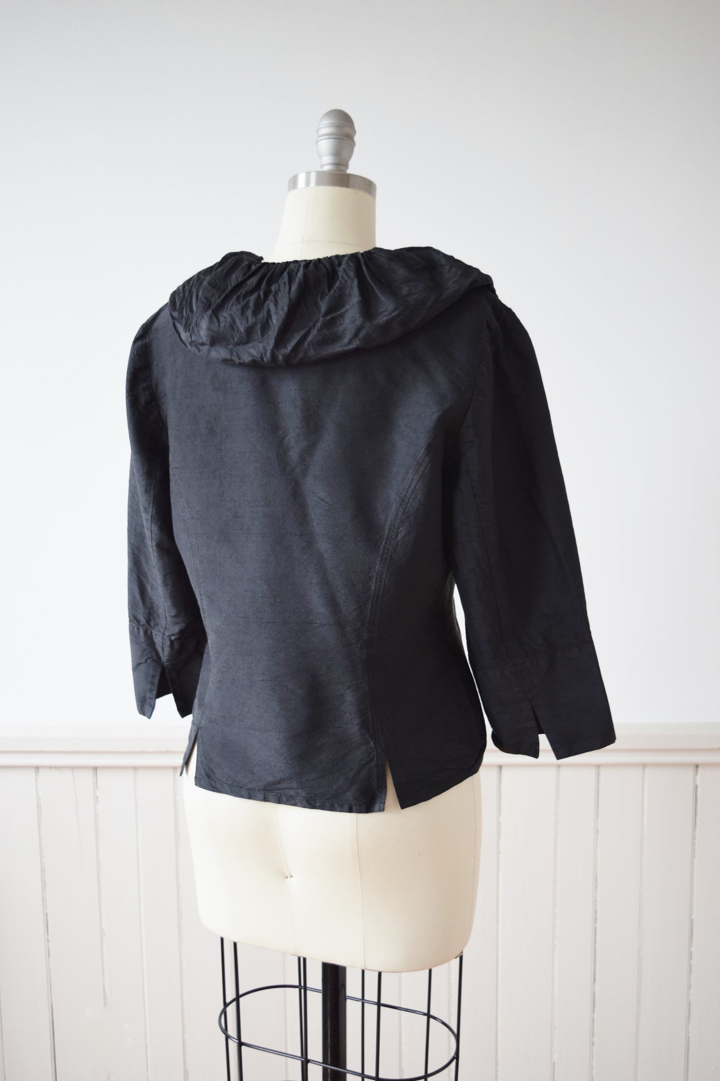 Silk Ruffle Wrap Top by Mary Ann Restivo | L