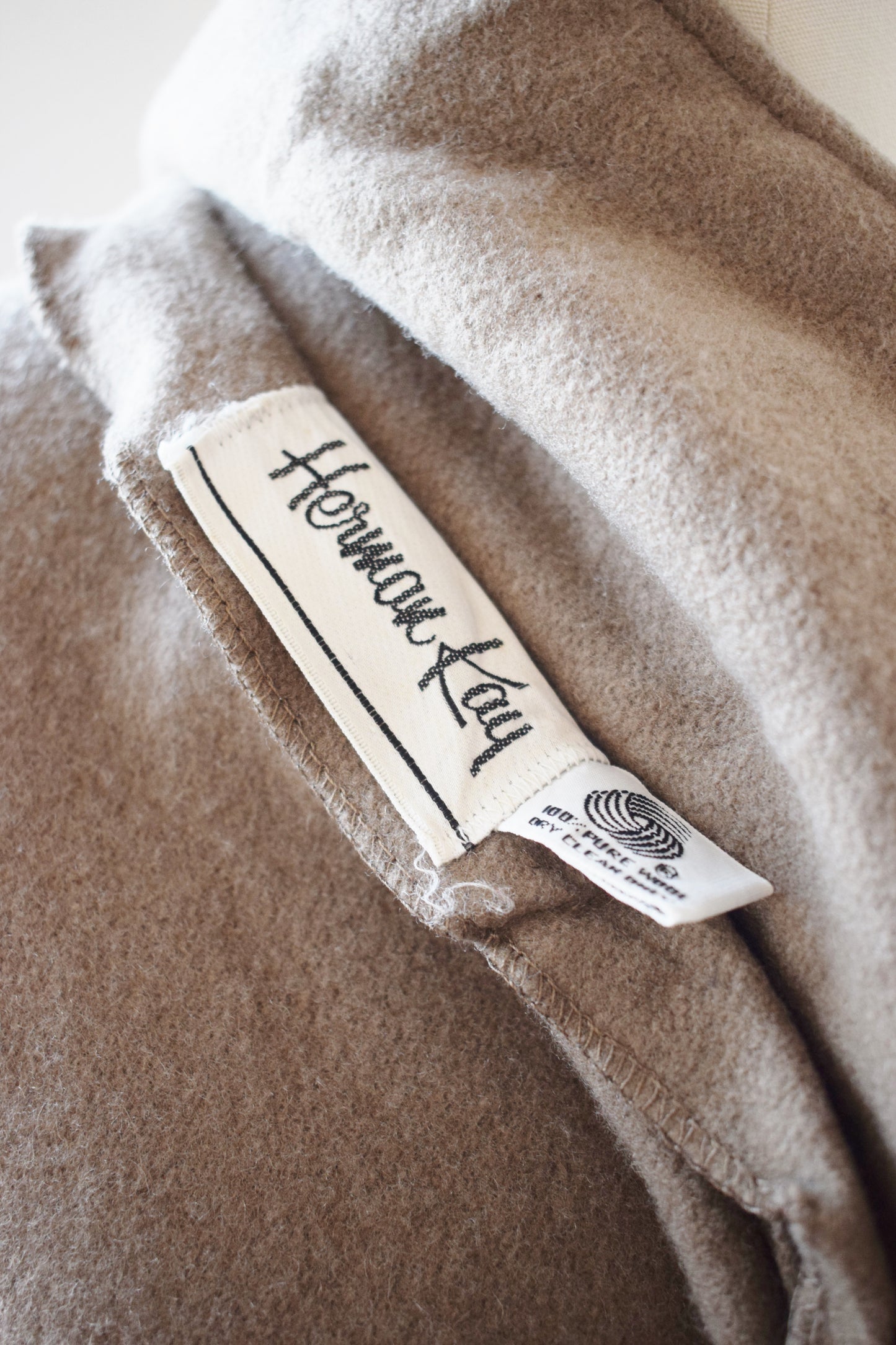 80s Wool Wrap Coat | OS