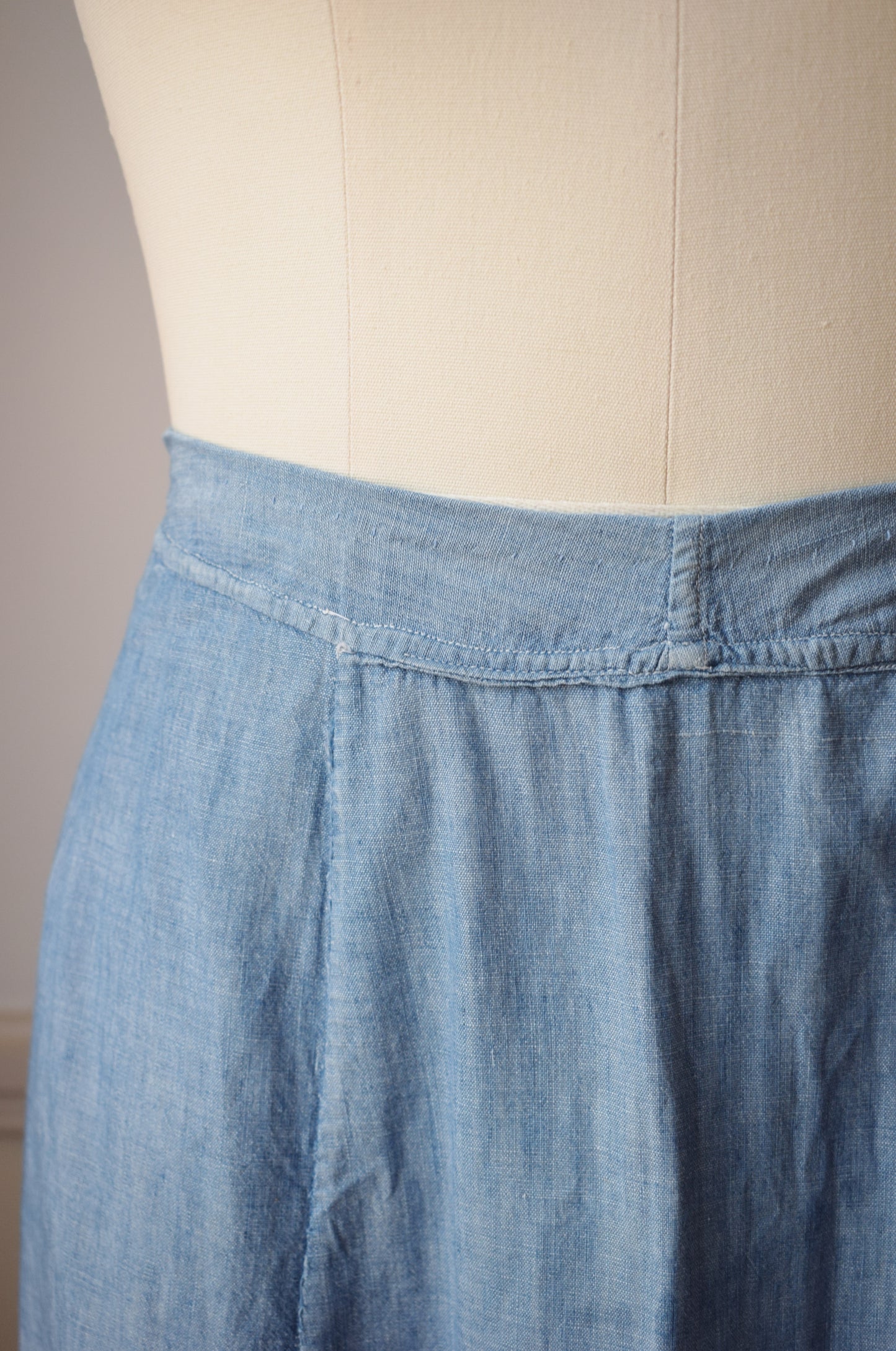 Antique Chambray Petticoat | S/M