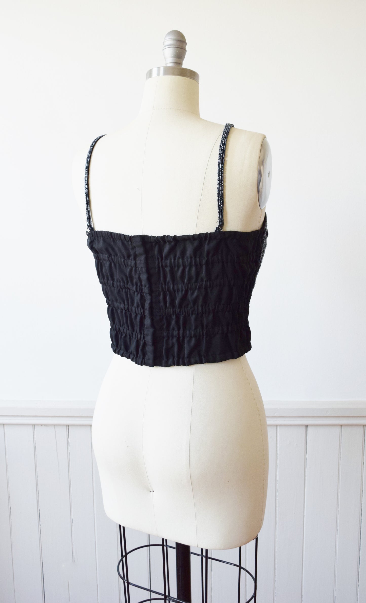 Beaded Moon Motif Bustier | 1990s | M