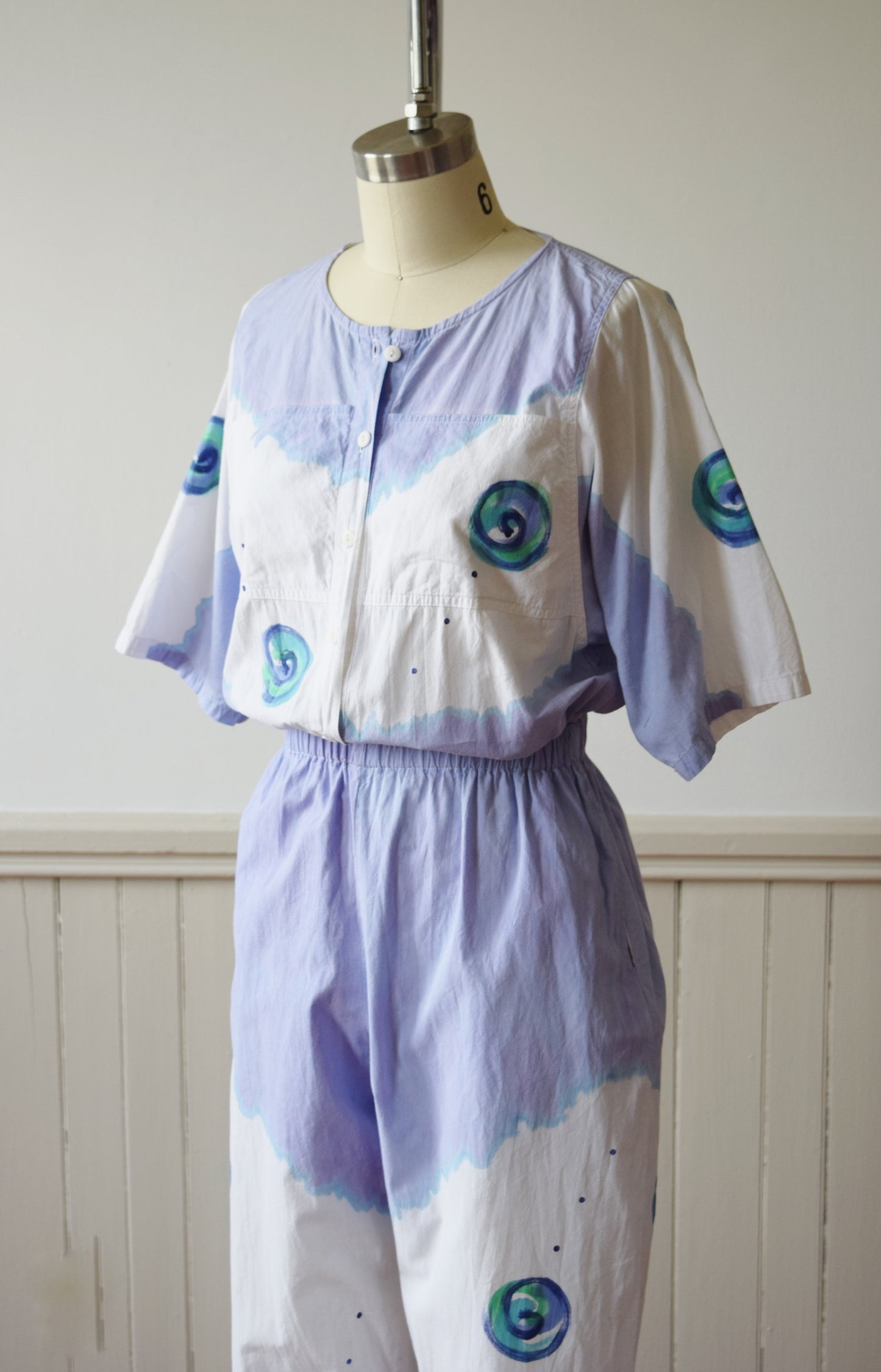 Hand Painted Play/Jumpsuit by Play Alegre | 1980s | S