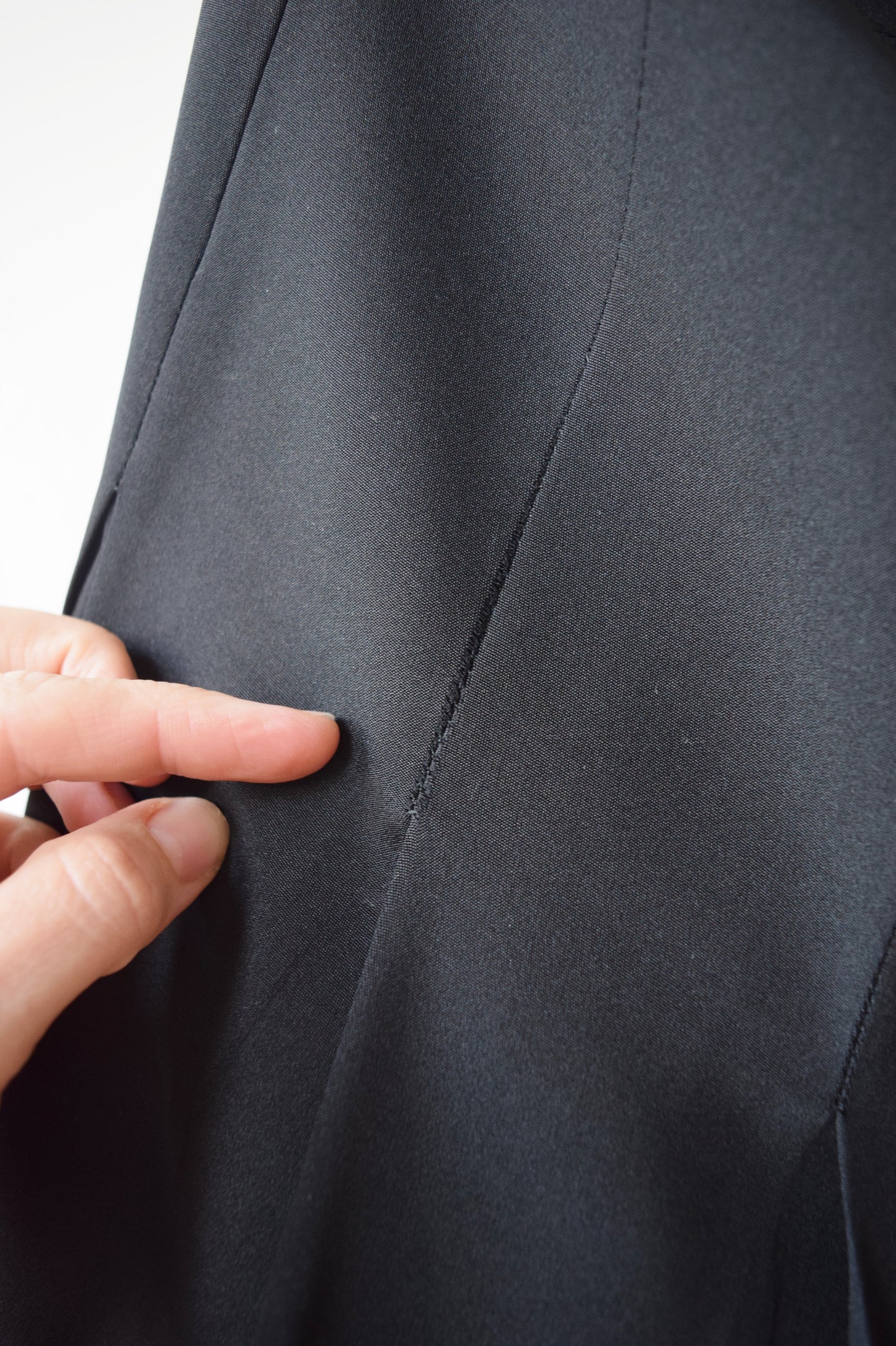 CHANEL Black Silk Dress | 1980s Vintage | Flapper-Style | M