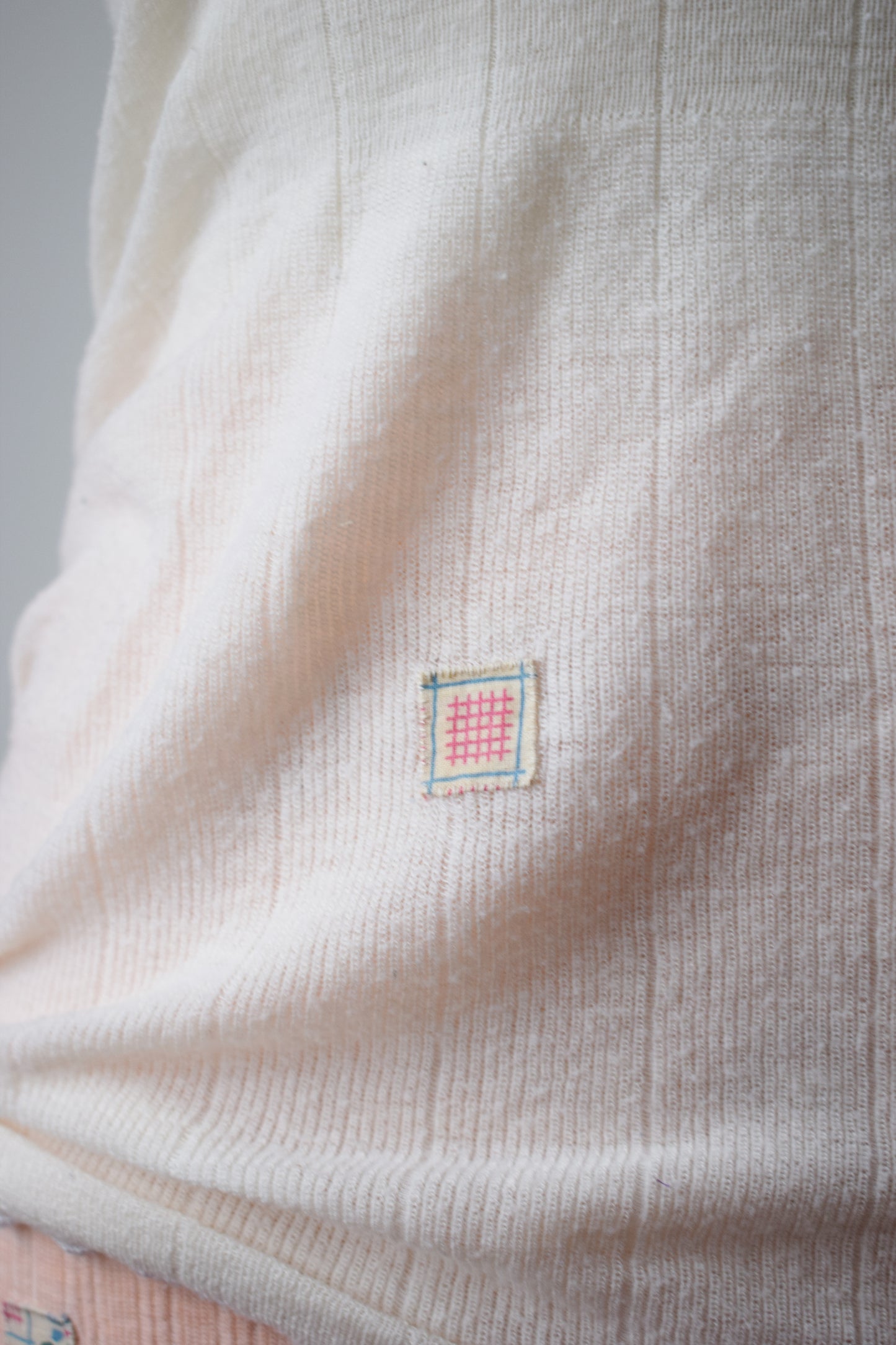 1940s Cream Knit Tank Top | One Patch | M/L