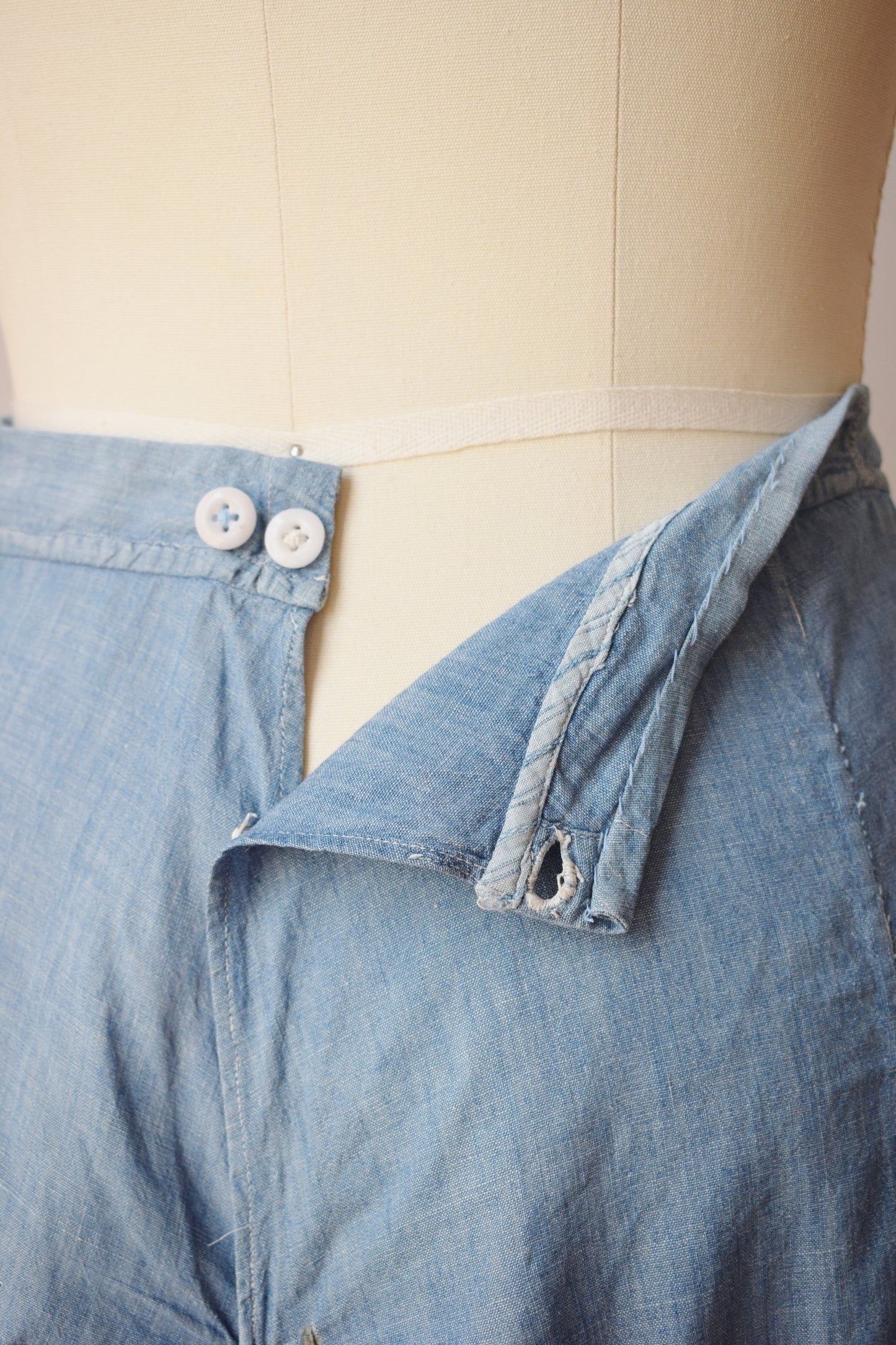 Antique Chambray Petticoat | S/M