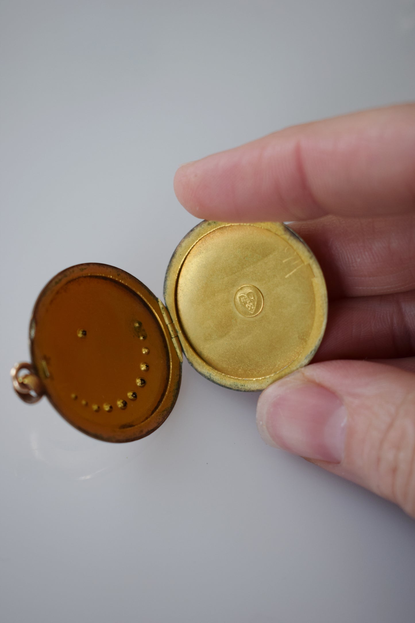 Antique Crescent Moon and Star Locket