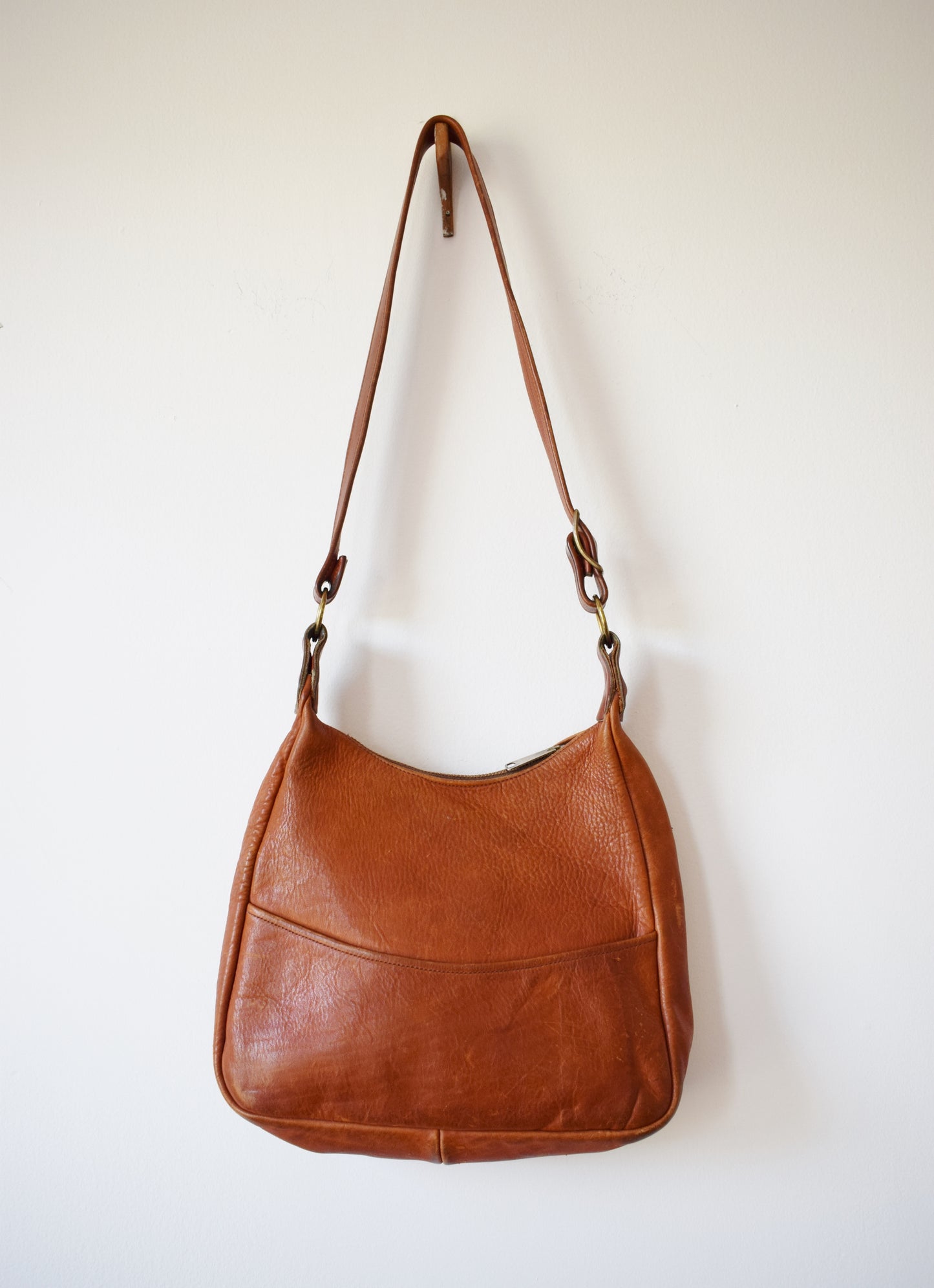 1970s Distressed Leather Purse