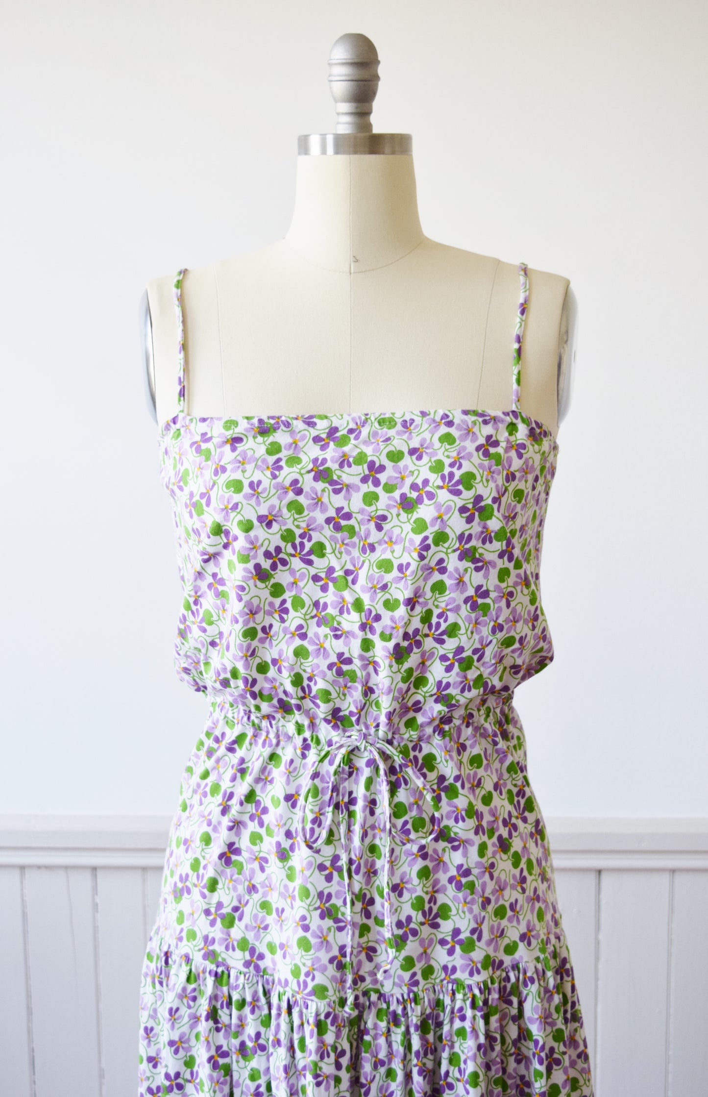 Diane Von Furstenberg Jersey Knit Violet Dress |1970s | M