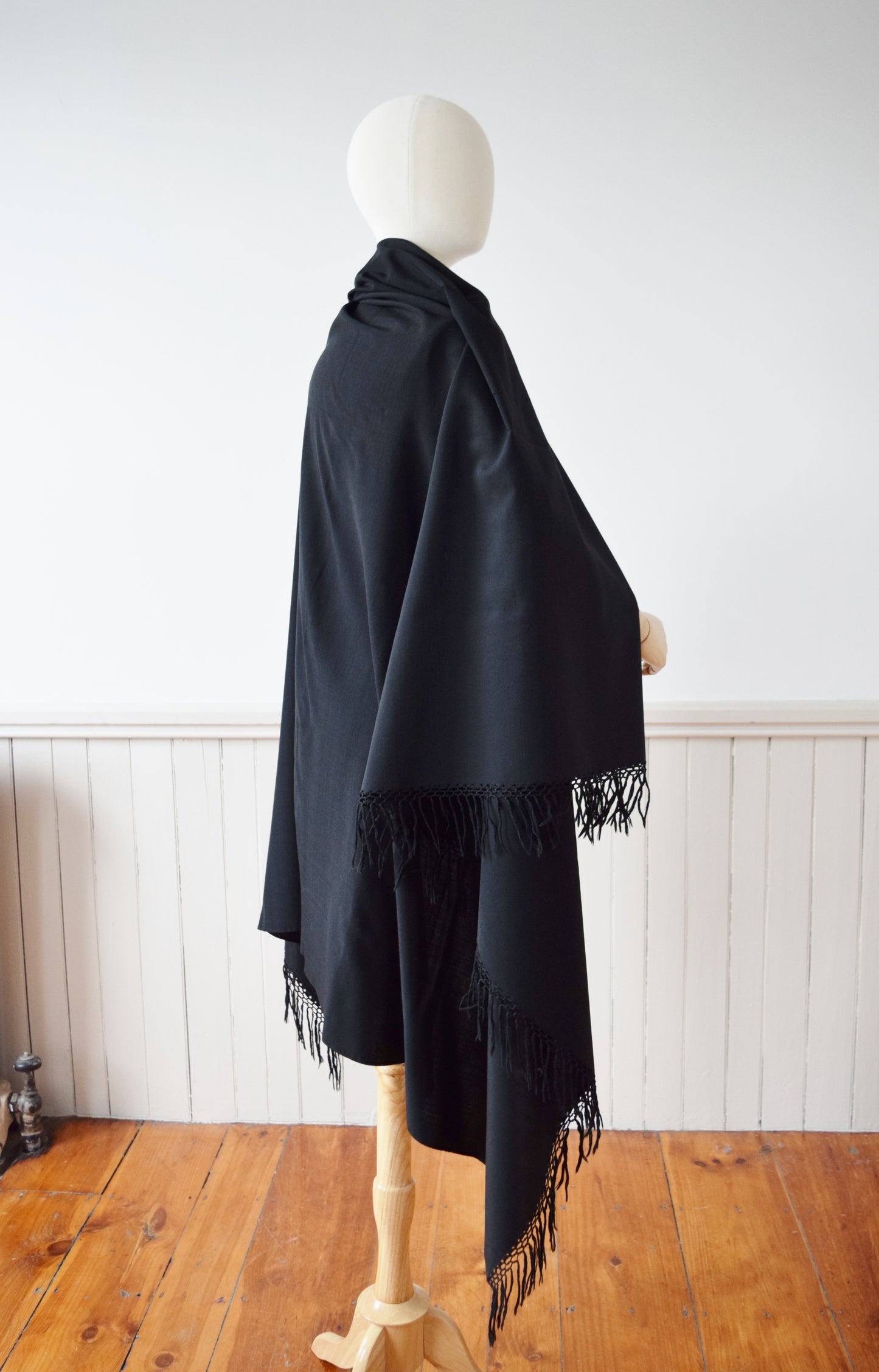 Antique Victorian Wool Shawl | OS